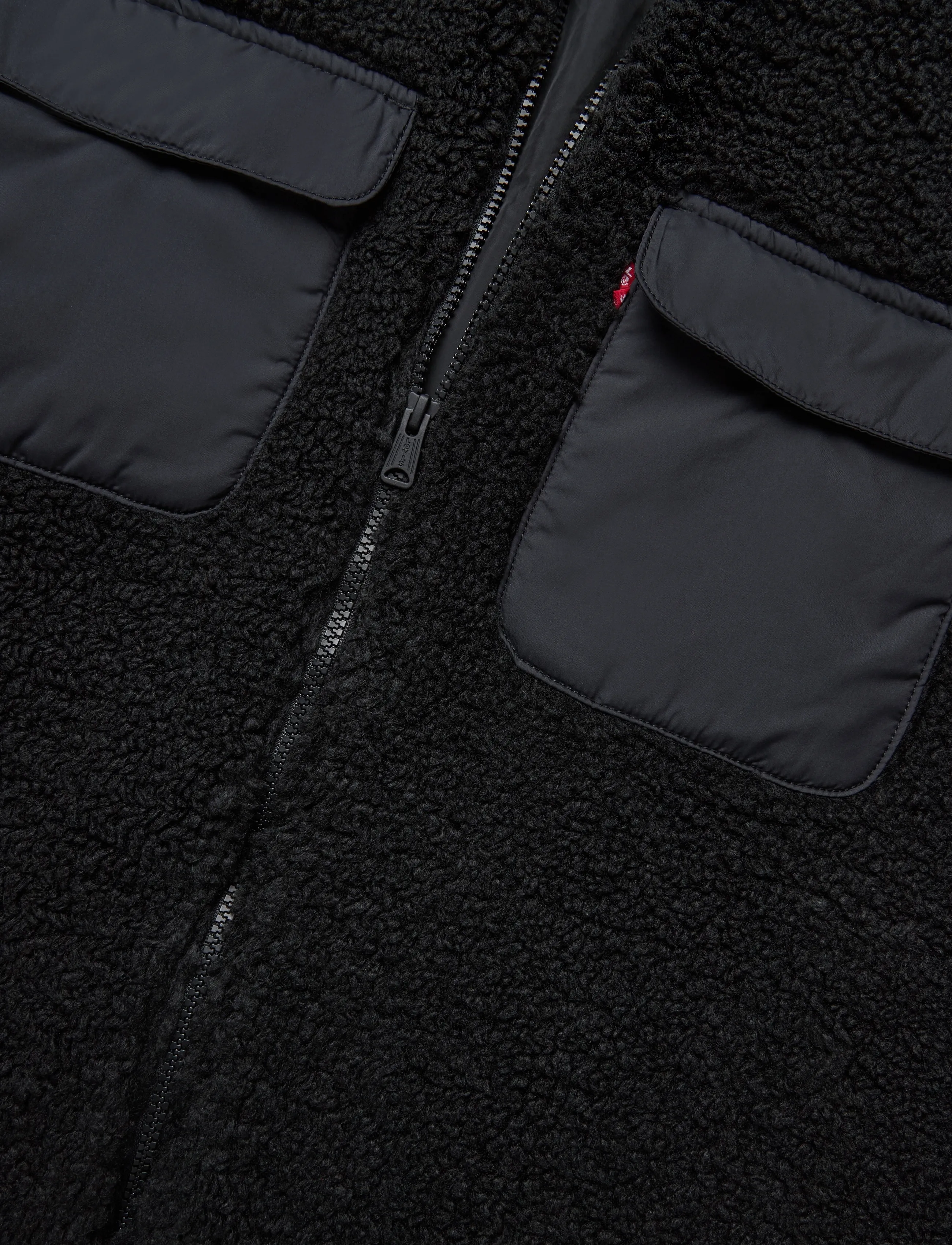 Levi's® - CAMPO SHERPA JACKET JET BLACK - hybrid-jacken - blacks - 3