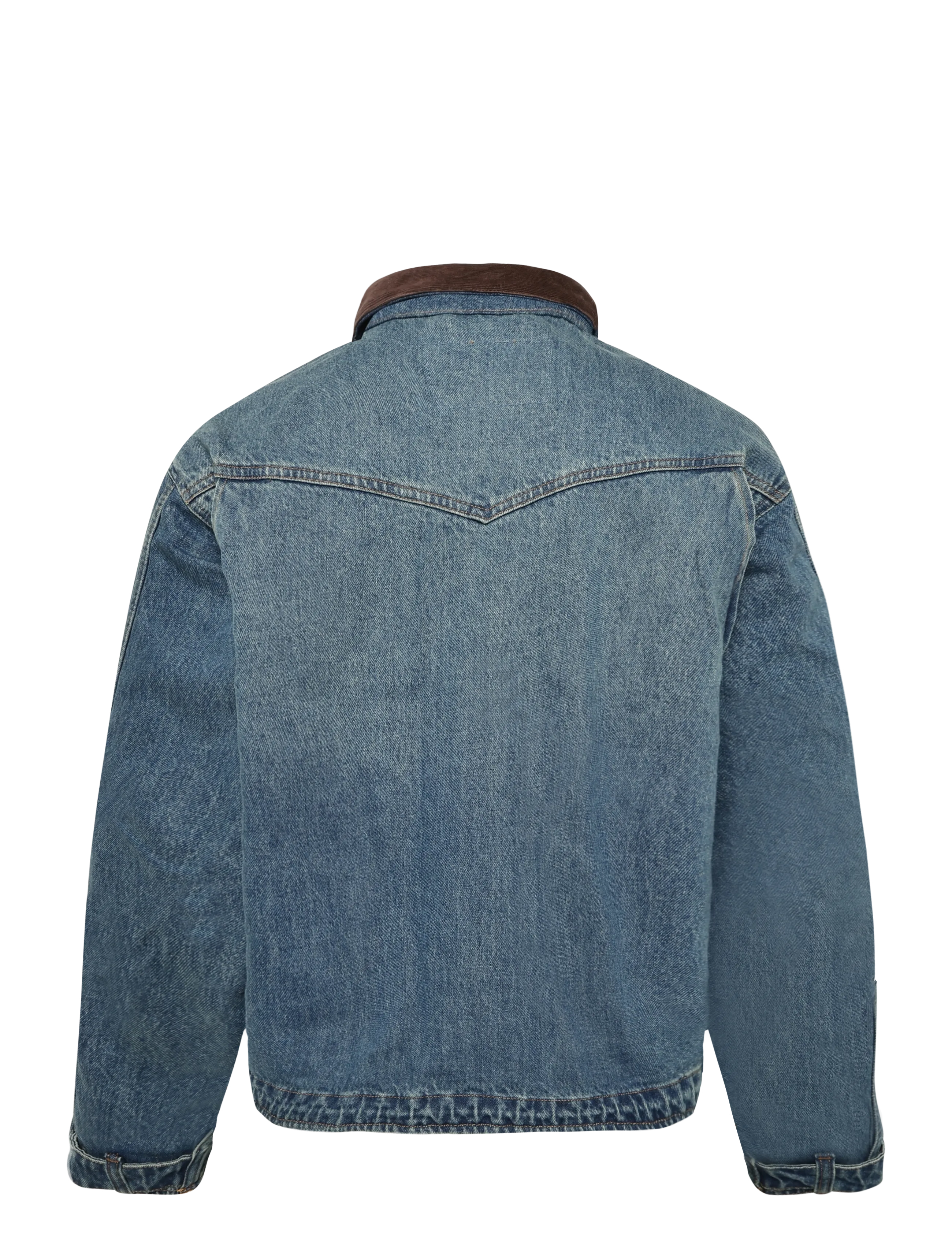 Levi's® - HILLTOP JACKET IN GOOD COMPANY - voodrita teksatagid - med indigo - worn in - 1