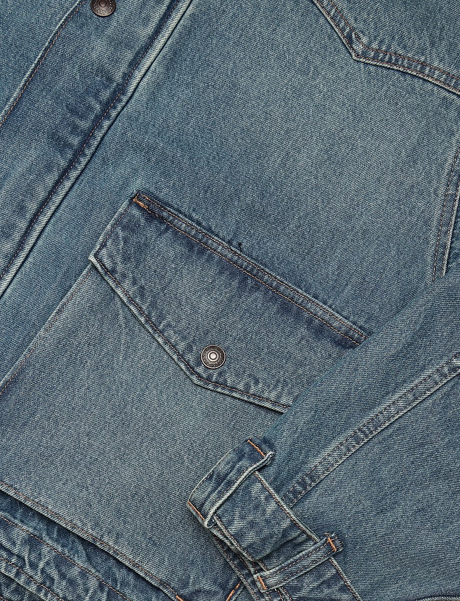 Levi's® - HILLTOP JACKET IN GOOD COMPANY - voodrita teksatagid - med indigo - worn in - 3