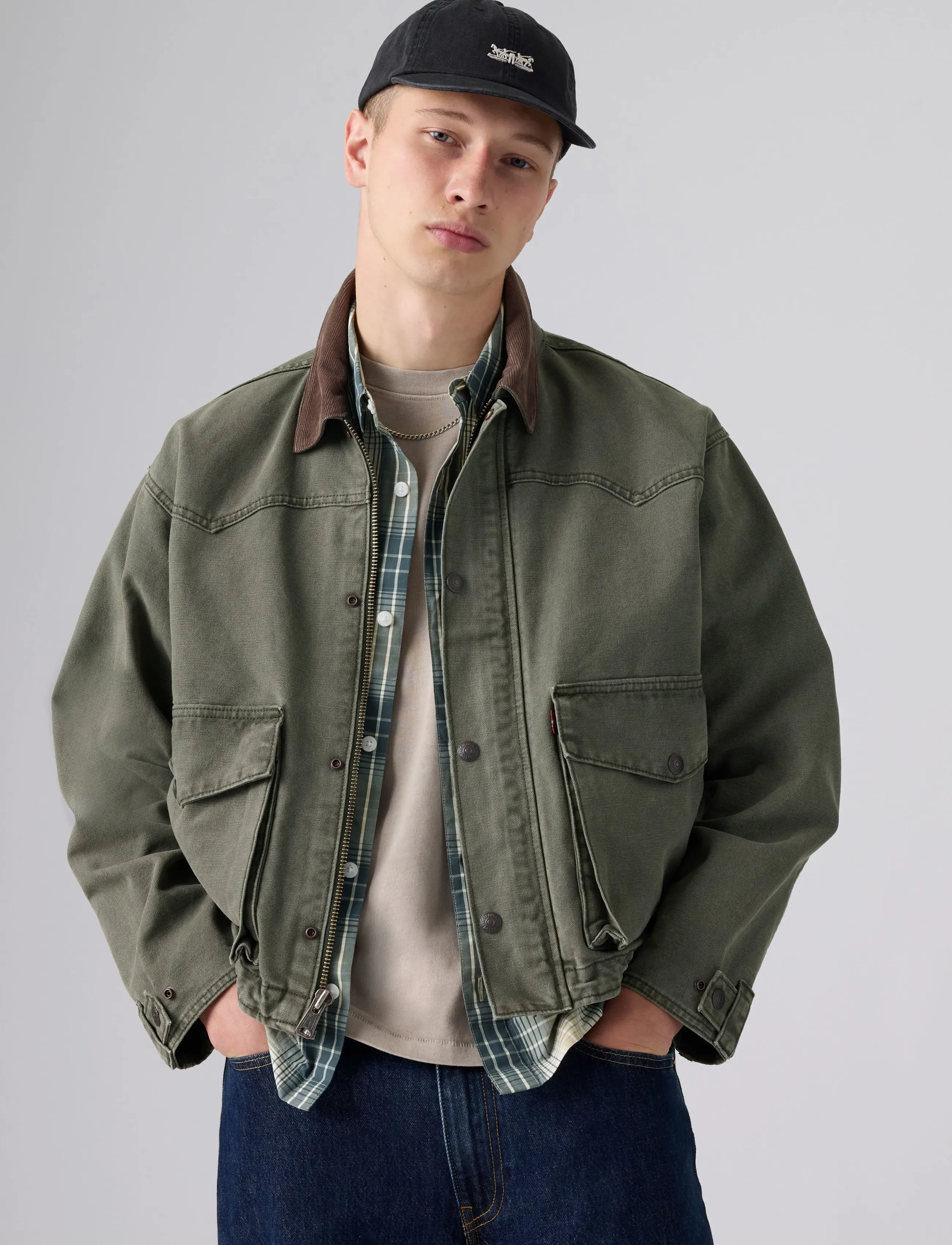 Levi's® - HILLTOP JACKET AT THAT POINT - leichte jacken - greens - 0