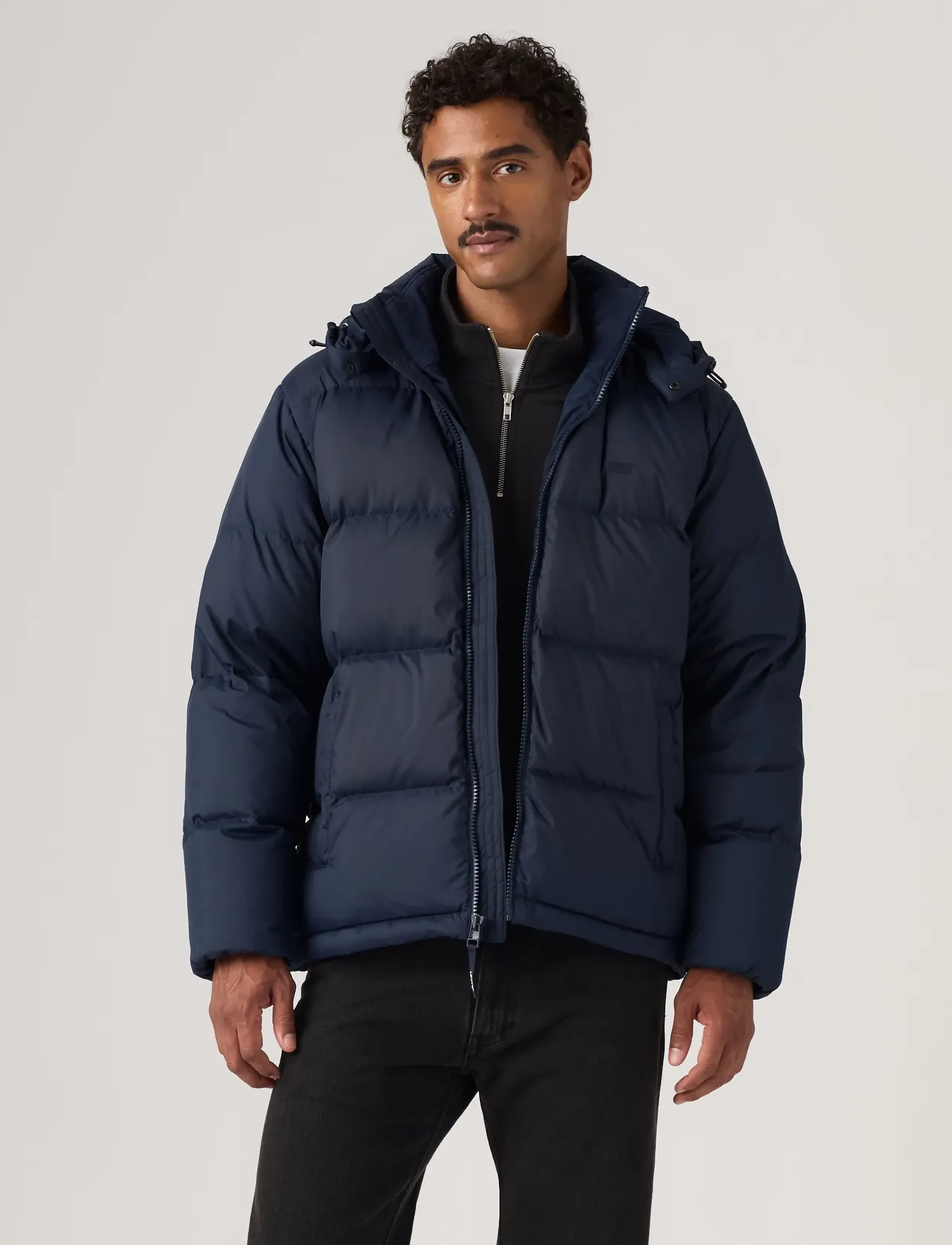 Levi's® - ROCKWELL HOODED PUFFER 1 NAVY - blues - 3