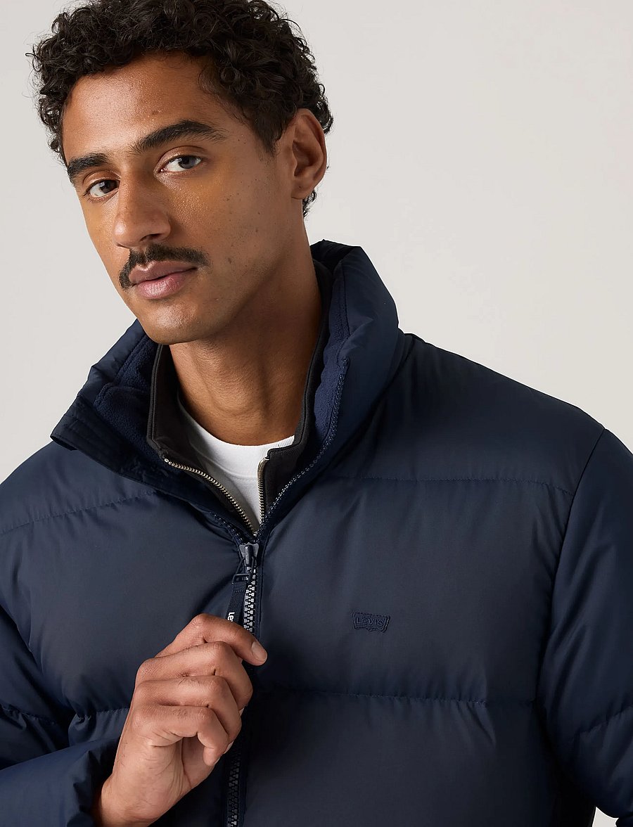 Levi's® - ROCKWELL HOODED PUFFER 1 NAVY - shop efter stil - blues - 5