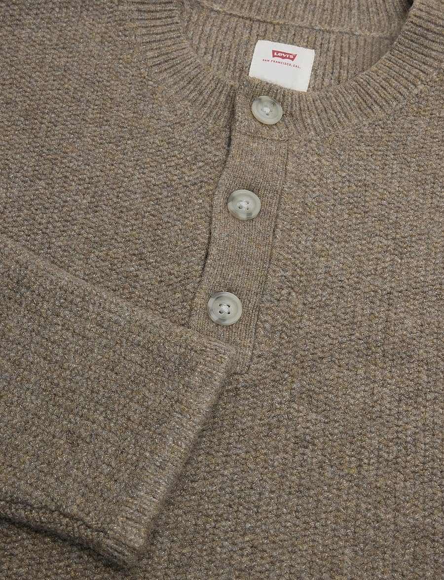 Levi's® - WOODACRE HENLEY SWEATER BRINDL - Ümara kaelusega - neutrals - 2