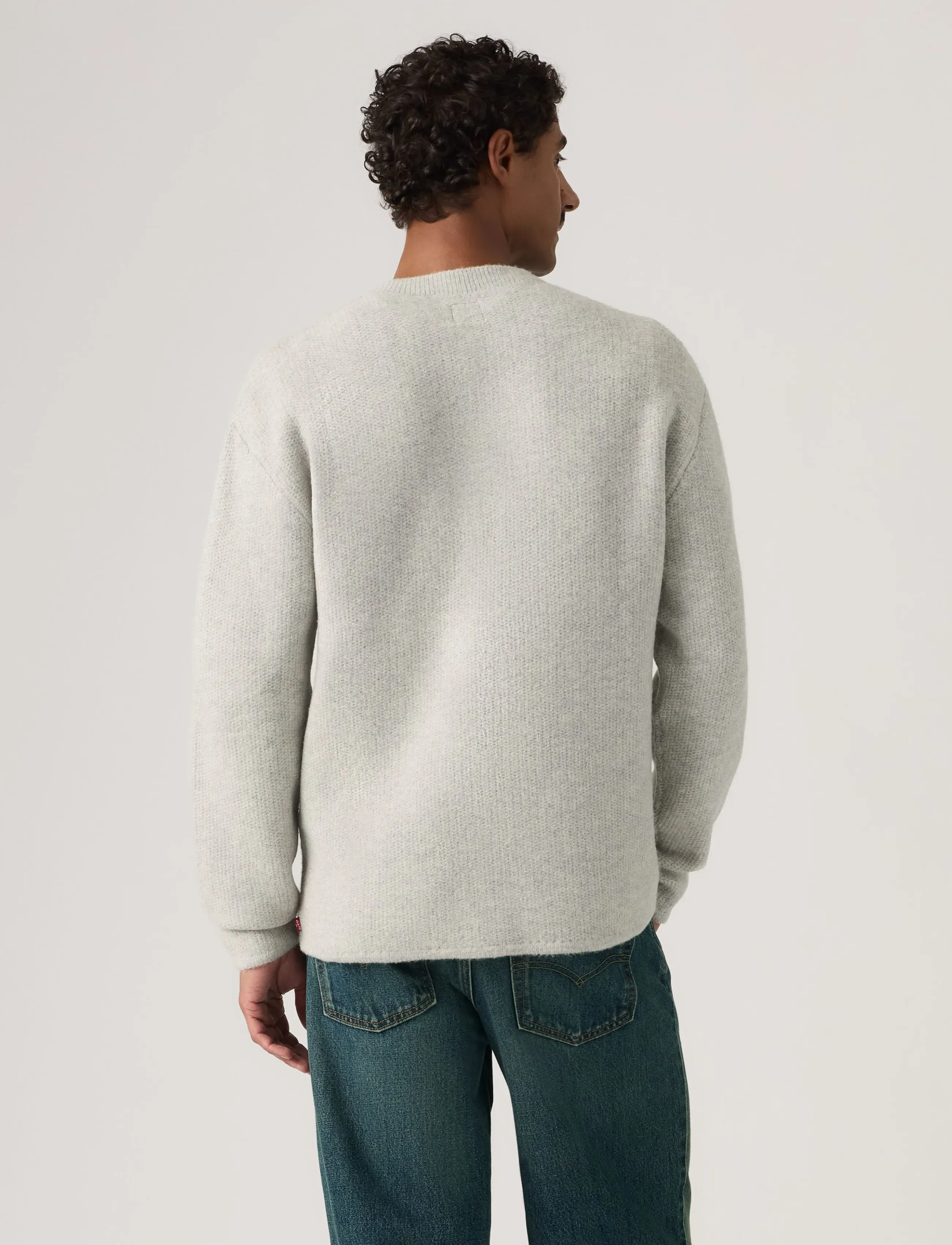 Levi's® - WOODACRE HENLEY SWEATER WARM L - sügisesed riided - greys - 5