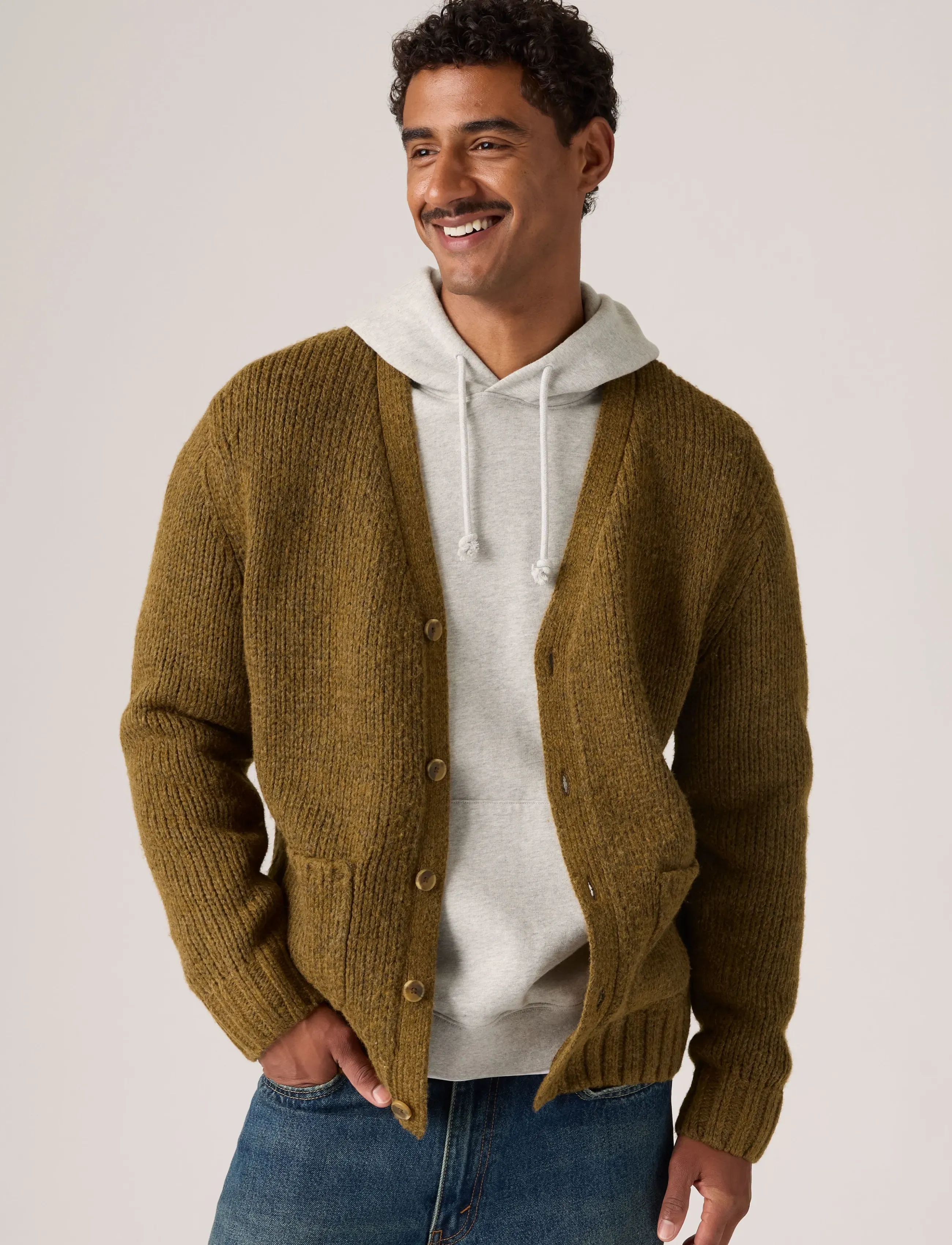 Levi's® - MAMMOTH CARDIGAN FOXTROT BROWN - neutrals - 0