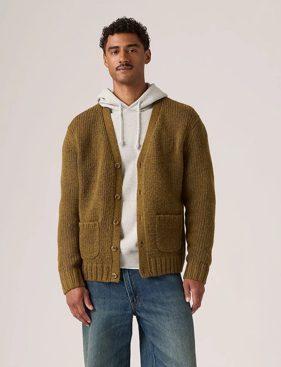 Levi's® - MAMMOTH CARDIGAN FOXTROT BROWN - kardiganid - neutrals - 3