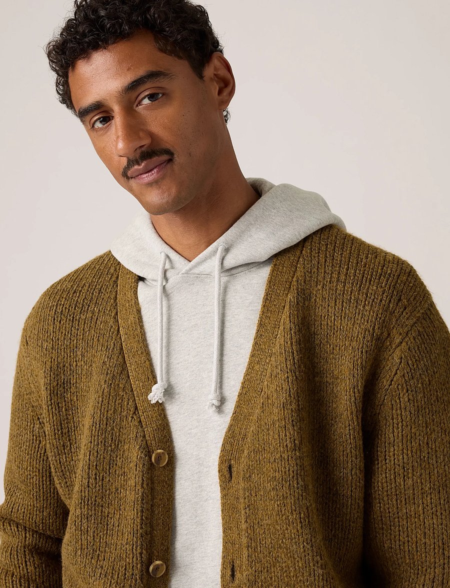Levi's® - MAMMOTH CARDIGAN FOXTROT BROWN - kardiganid - neutrals - 5