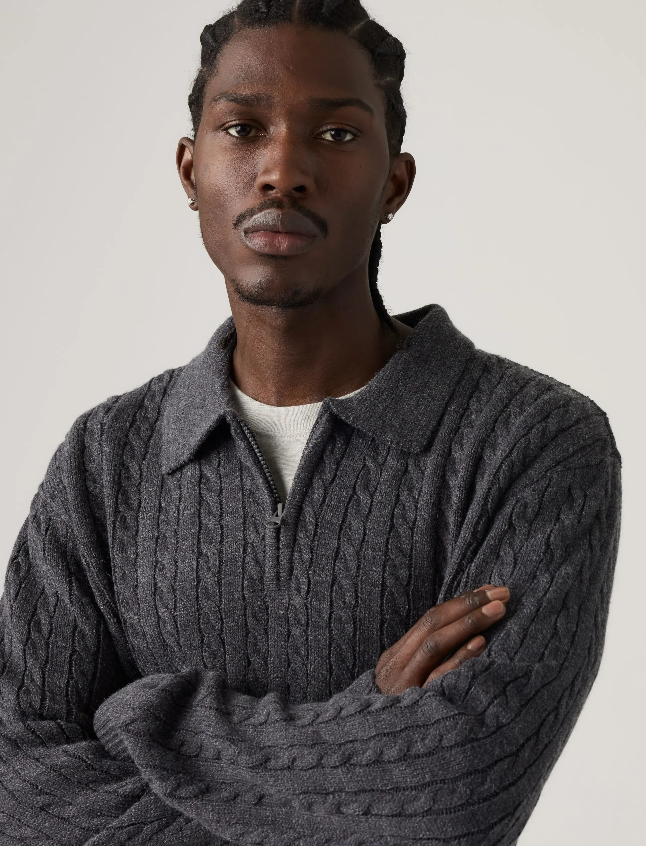 Levi's® - MASON COLLARED QUARTER ZIP OBS - blacks - 5