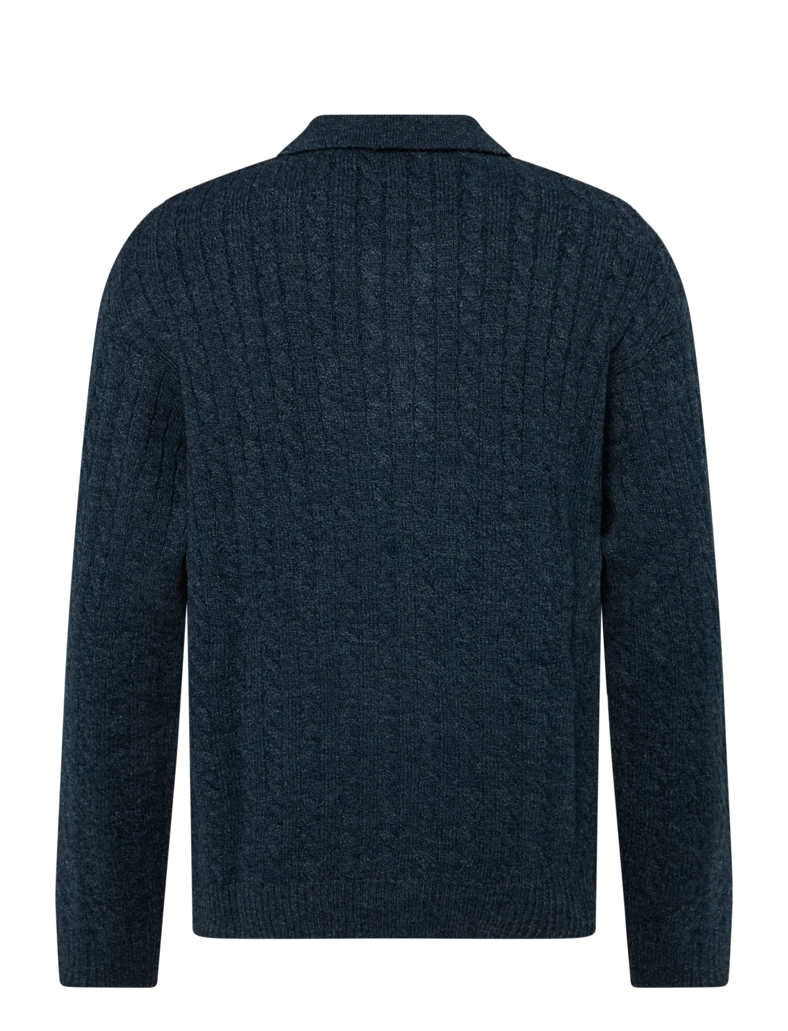 Levi's® - MASON COLLARED QUARTER ZIP WIN - långärmade stickade pikétröjor - blues - 2