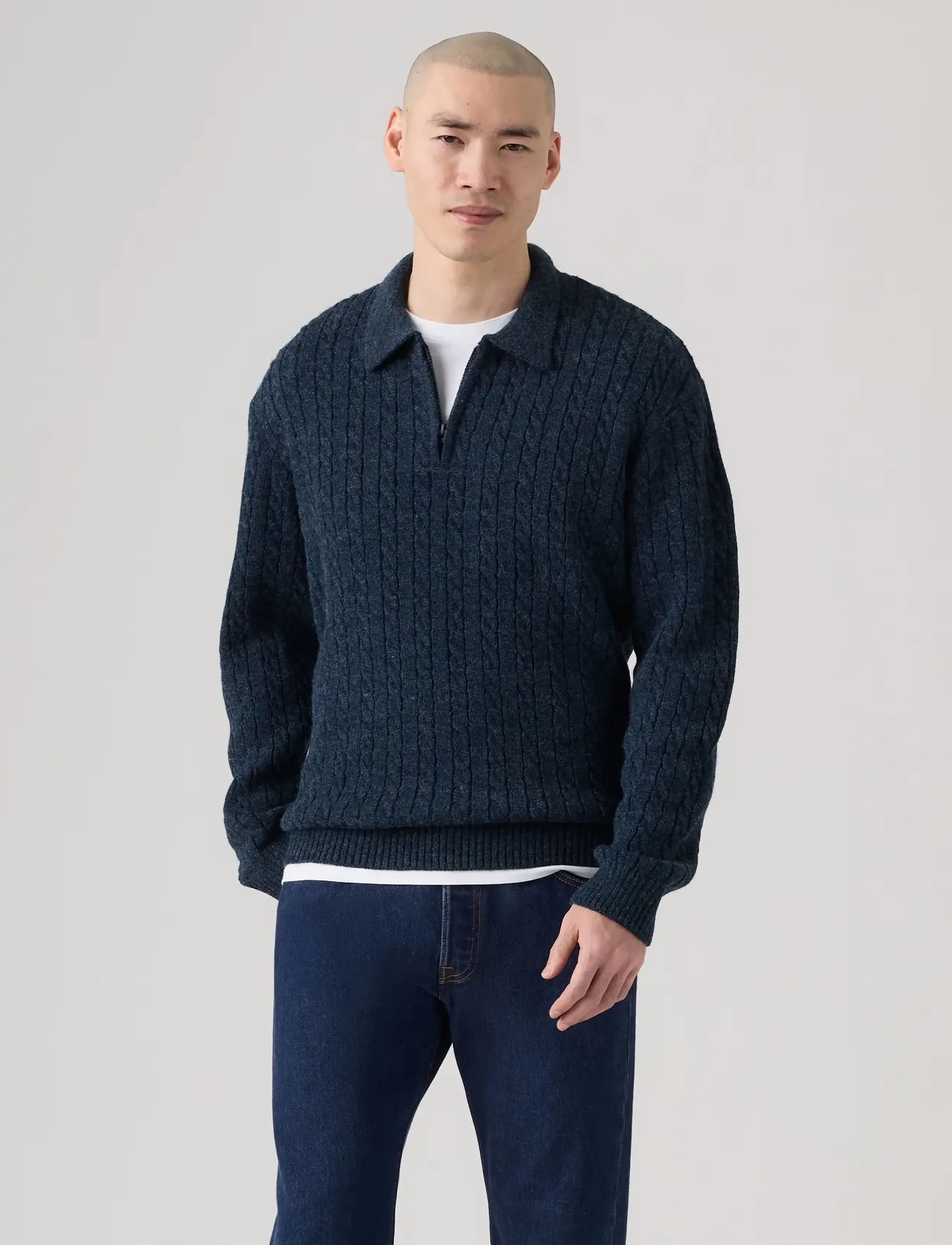 Levi's® - MASON COLLARED QUARTER ZIP WIN - blues - 3