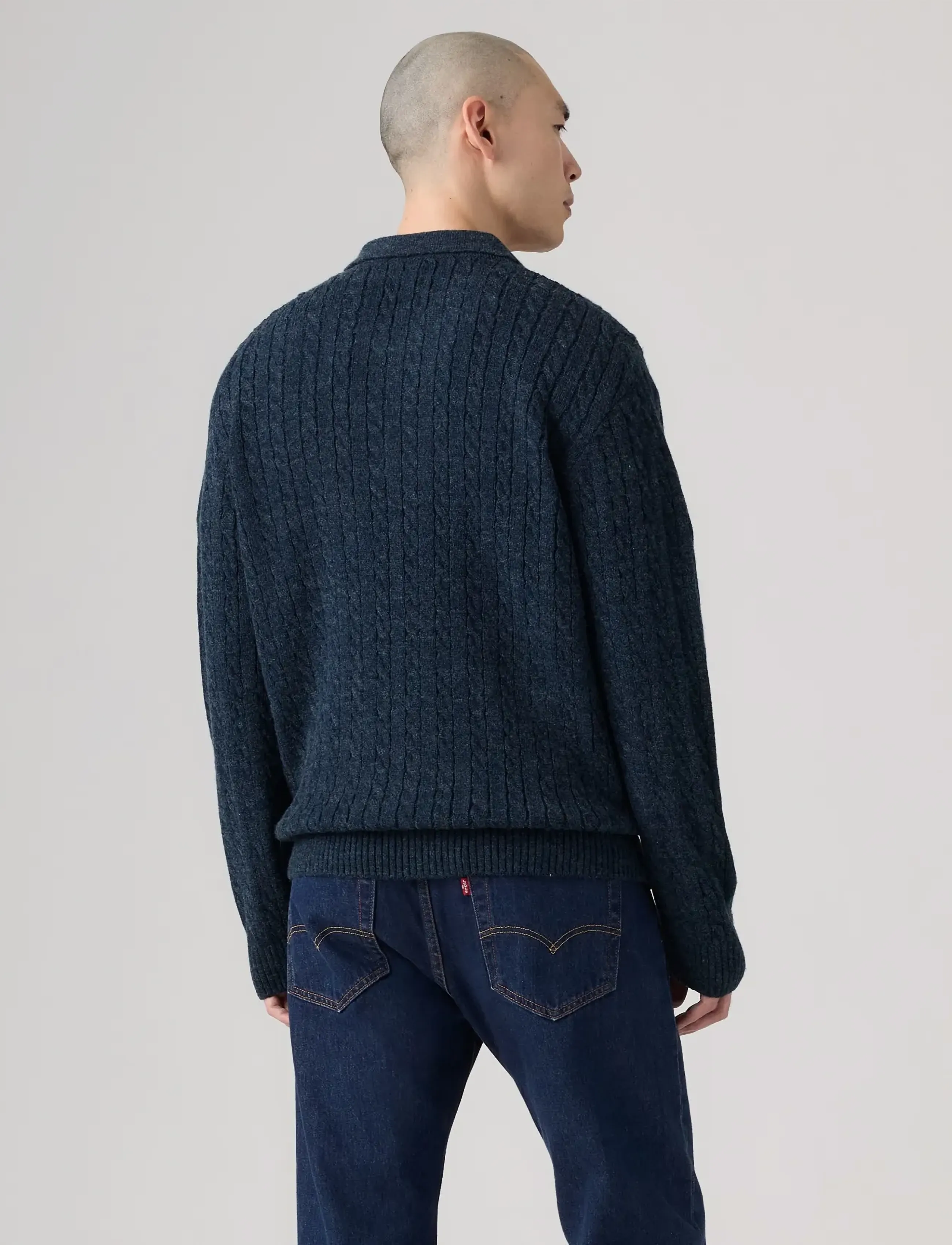 LEVIS ® Mason Collared Quarter Zip Win pikéer herr – bild 3