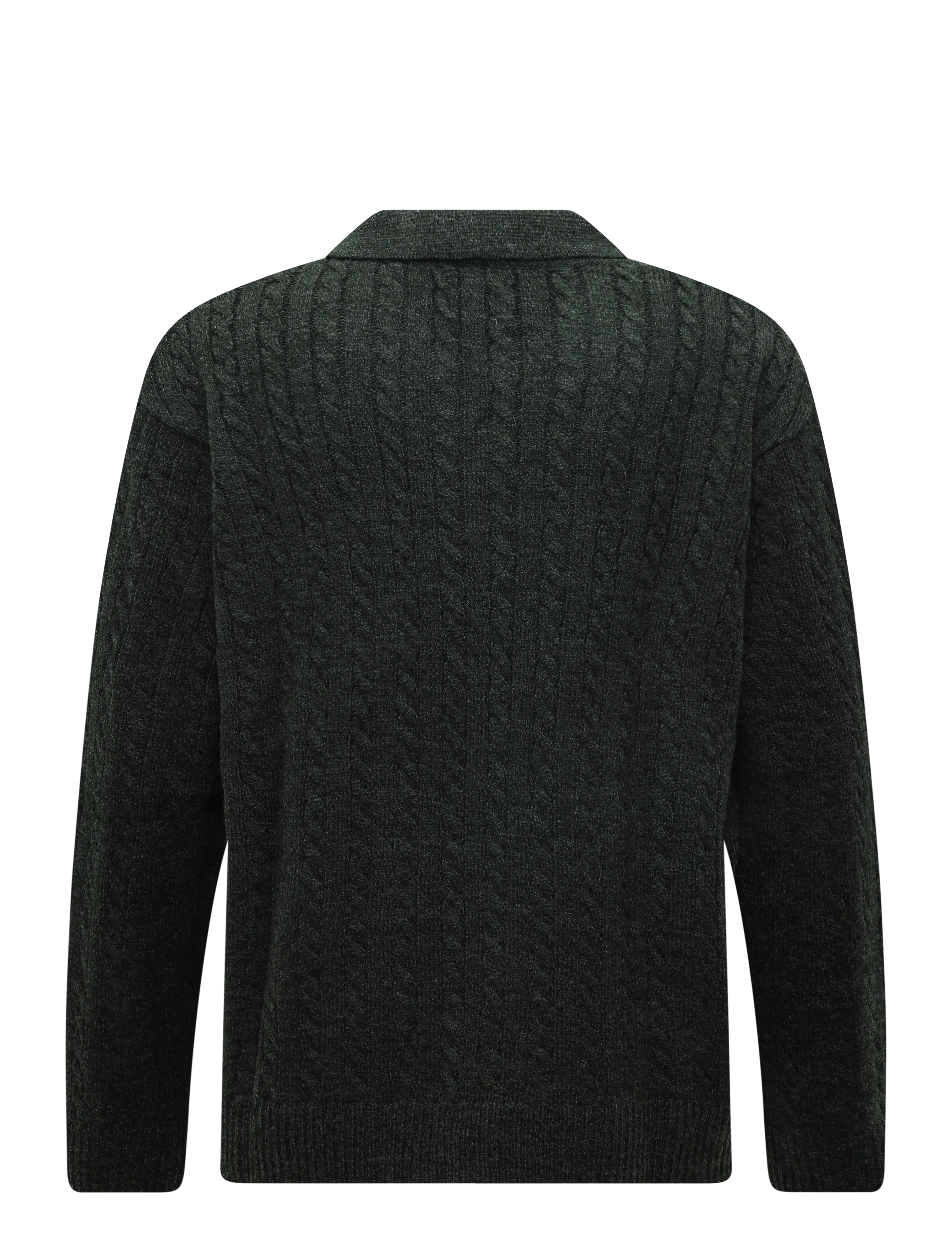 Levi's® - MASON COLLARED QUARTER ZIP WIN - langärmelige strick-polohemden - greens - 1