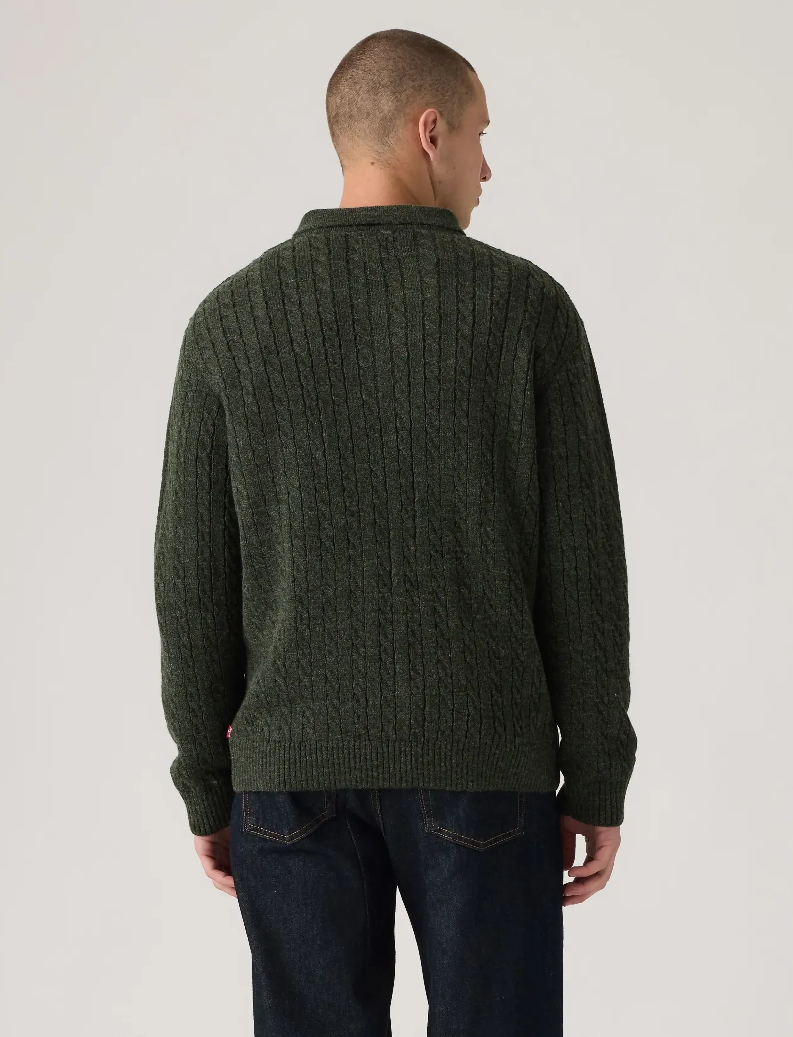 Levi's® - MASON COLLARED QUARTER ZIP WIN - höstkläder - greens - 5