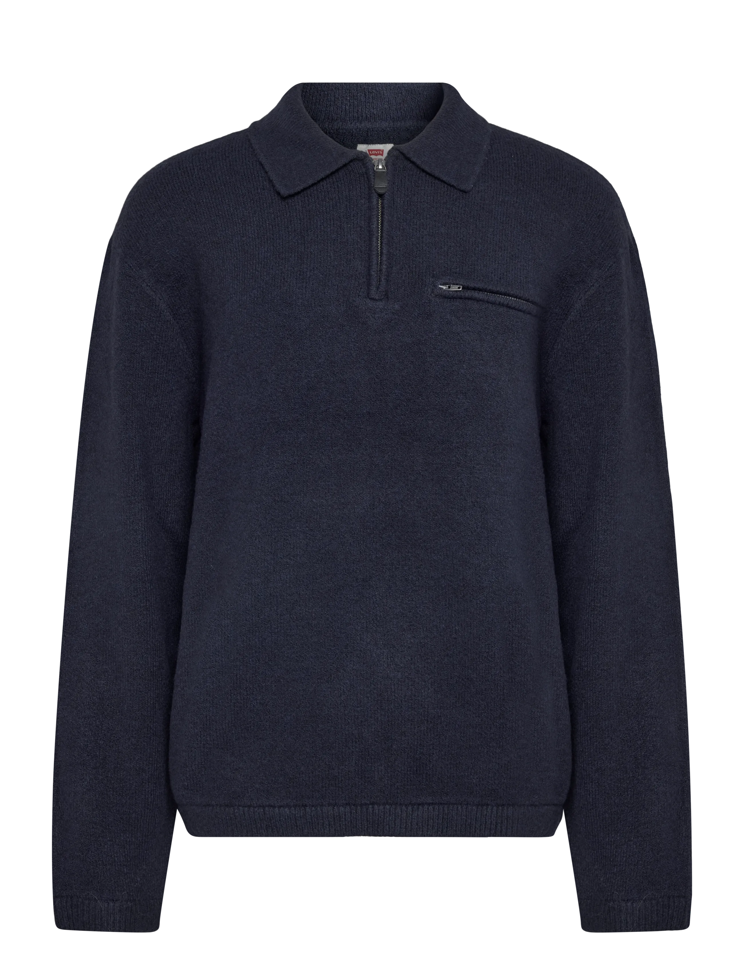 Levi's® BOULDER COLLARED HALF ZIP NAVY - Stickat - BLUES / navy