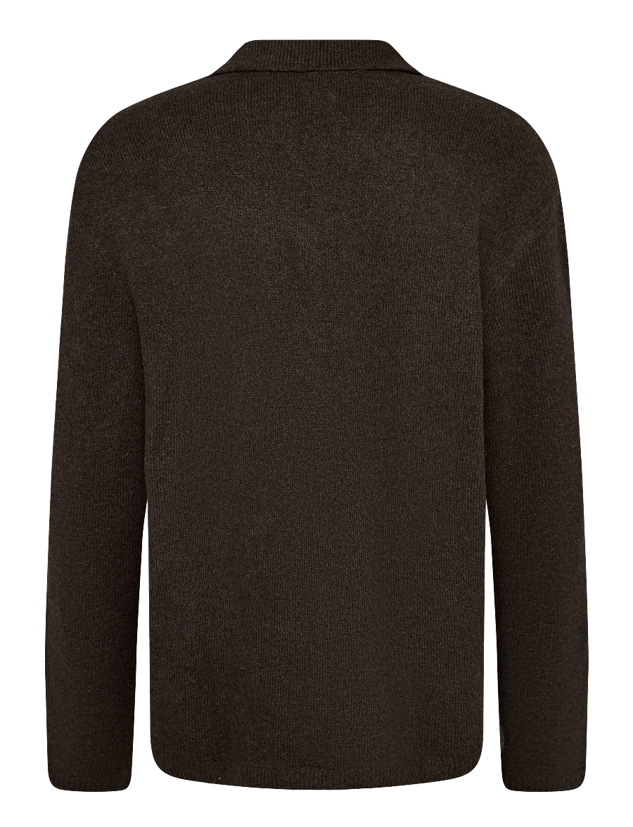 Levi's® - BOULDER COLLARED HALF ZIP HOT - pikkade varrukatega kootud polod - neutrals - 2