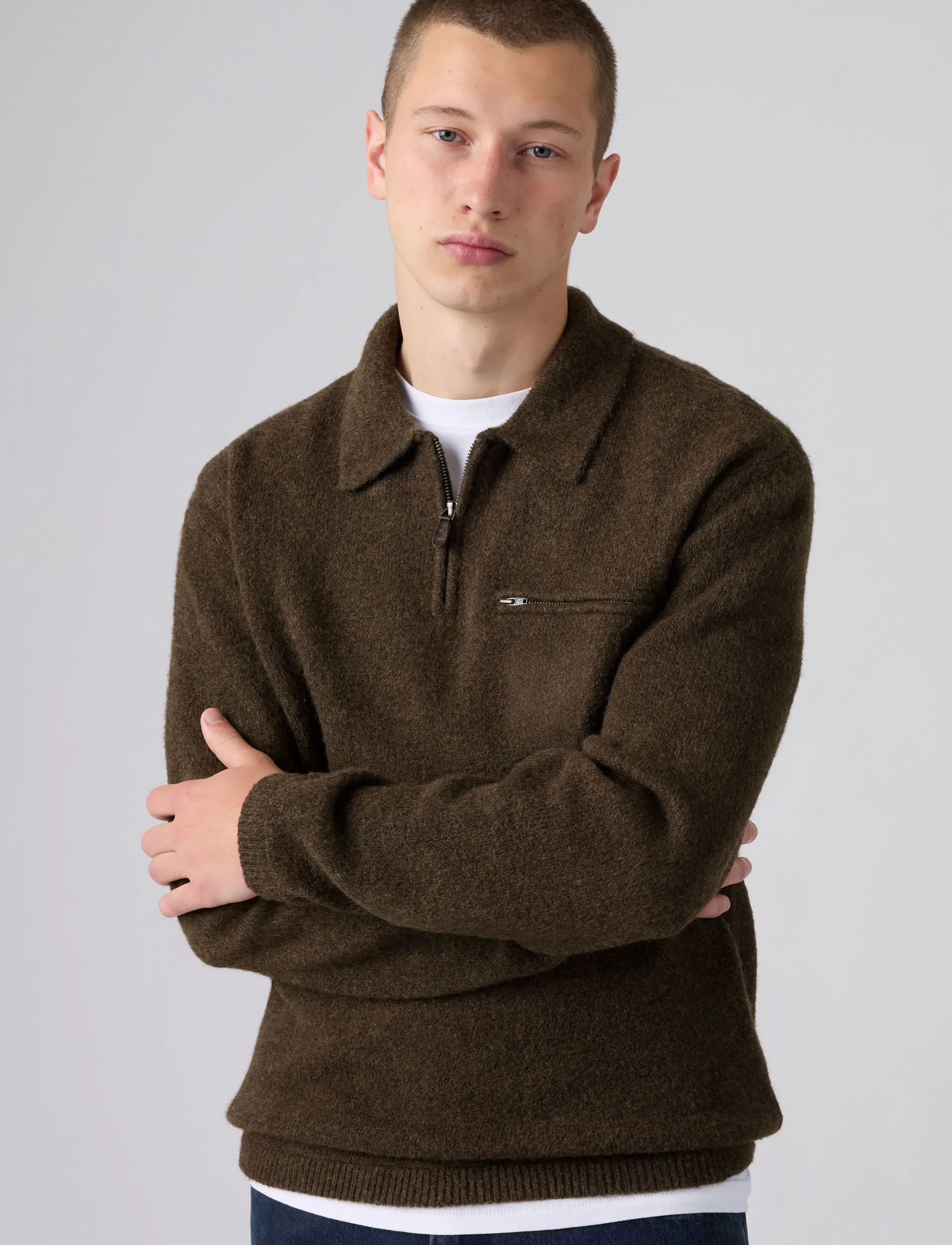 Boulder Collared Half Zip Hot