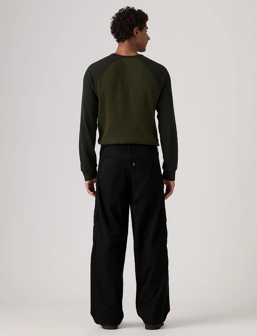 Levi's® - EXTRA BAGGY CARGO MINERAL BLAC - cargohosen - blacks - 4