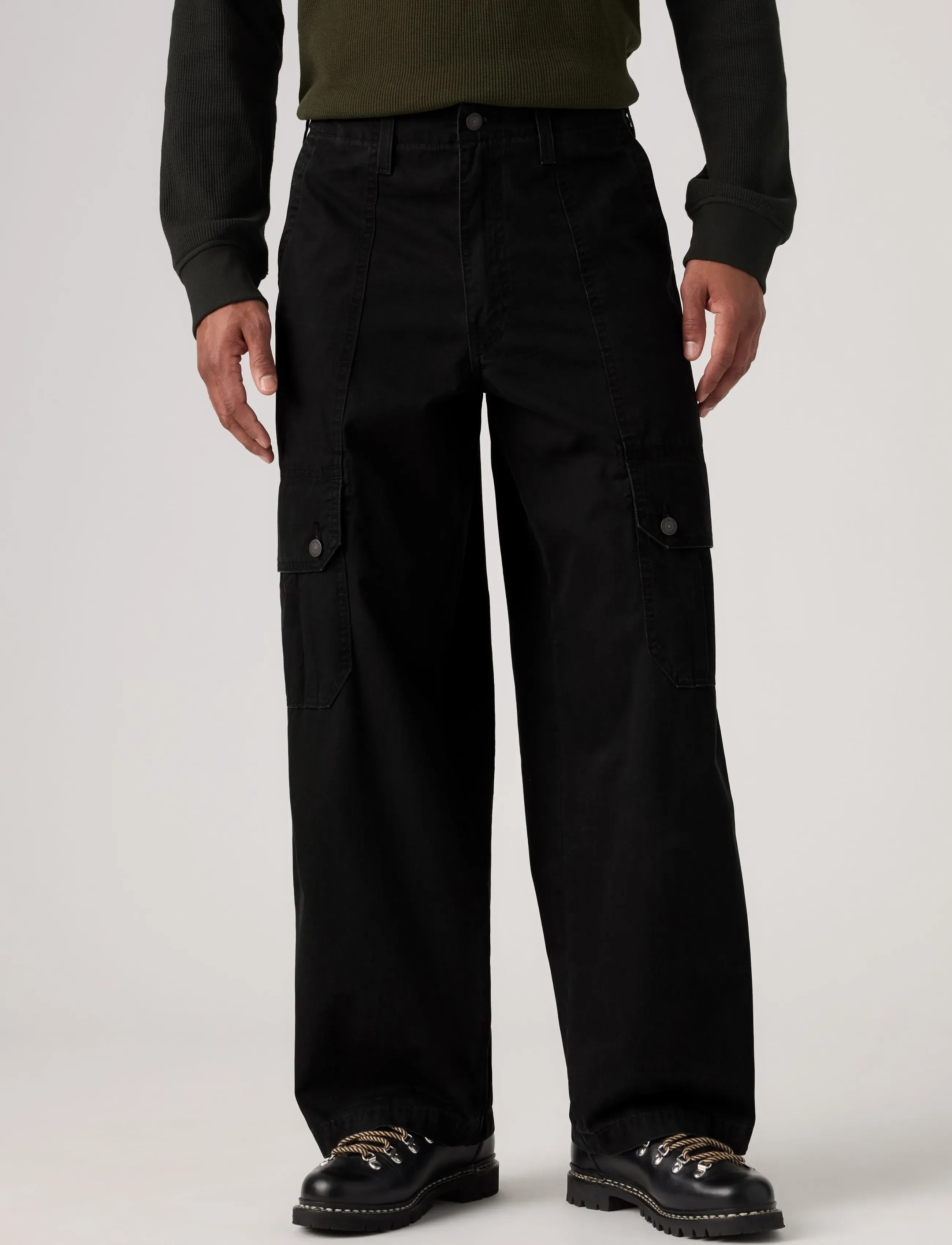 Levi's® - EXTRA BAGGY CARGO MINERAL BLAC - cargohosen - blacks - 5