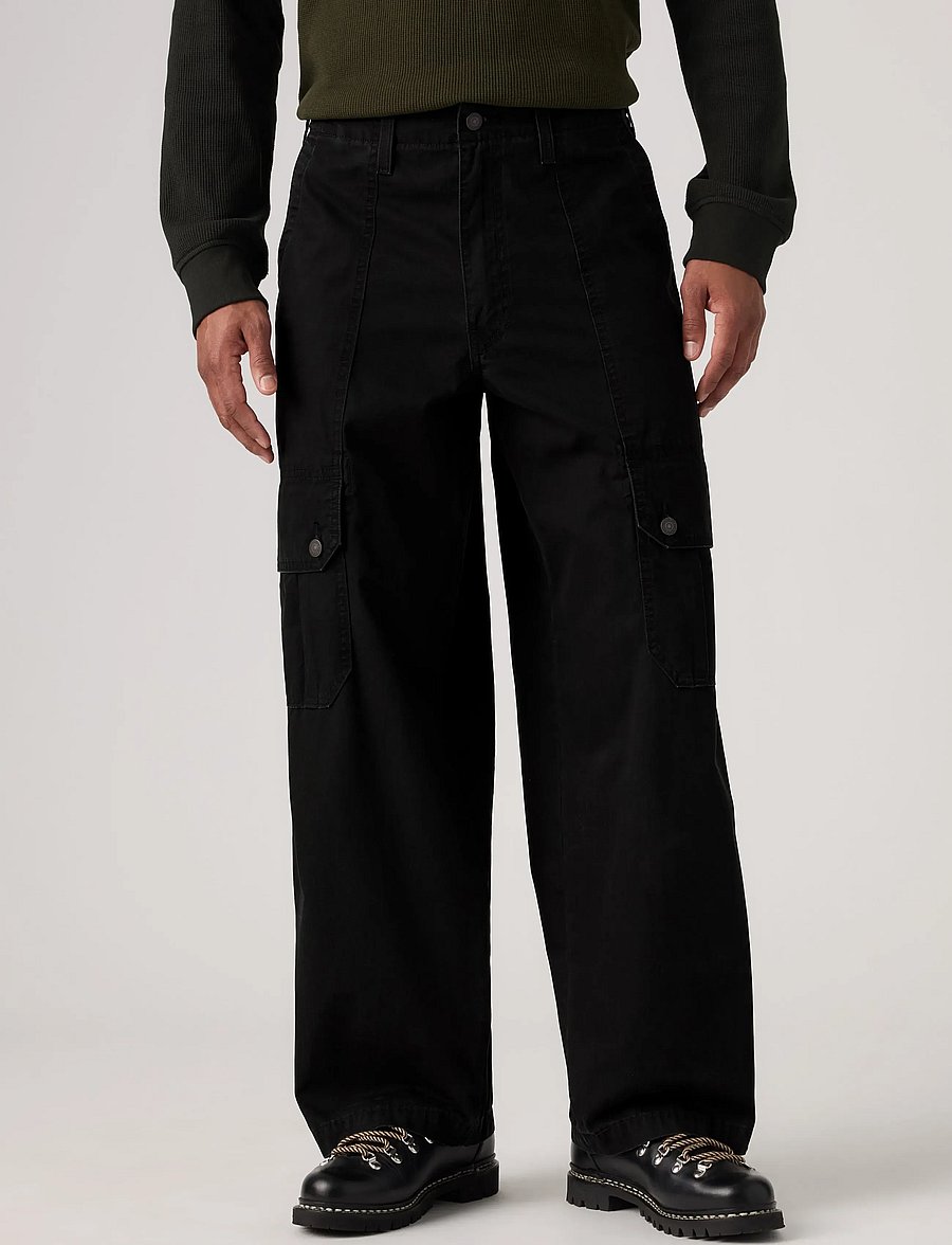 Levi's® - EXTRA BAGGY CARGO MINERAL BLAC - cargohosen - blacks - 5