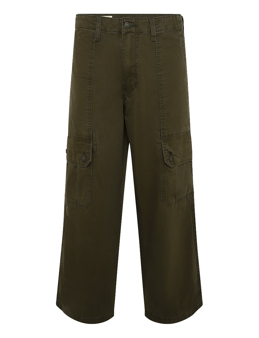 Levi's® - EXTRA BAGGY CARGO KOMODO GREEN - cargohosen - browns - 0