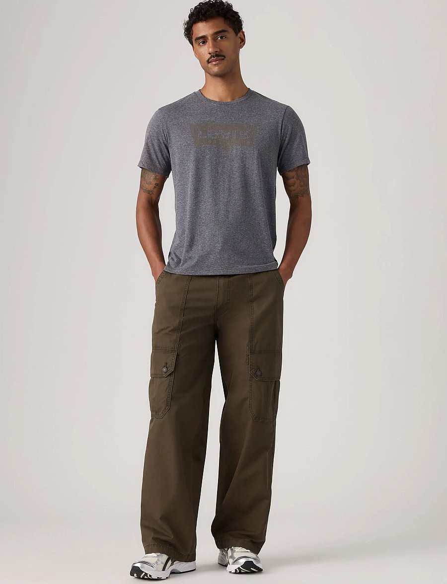 Levi's® - EXTRA BAGGY CARGO KOMODO GREEN - cargobukser - browns - 0