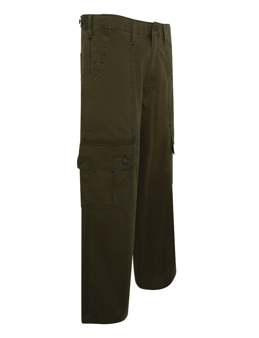 Levi's® - EXTRA BAGGY CARGO KOMODO GREEN - cargohosen - browns - 2