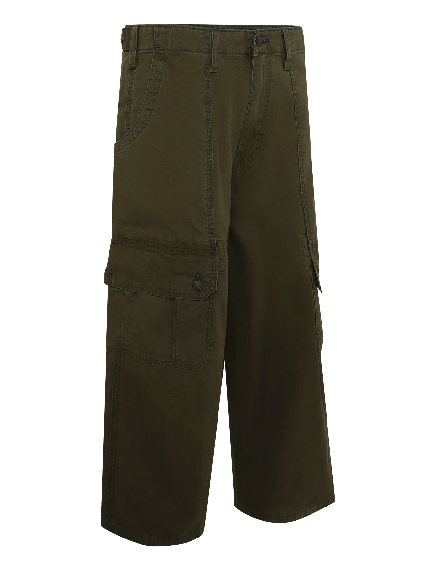 Levi's® - EXTRA BAGGY CARGO KOMODO GREEN - cargohosen - browns - 3