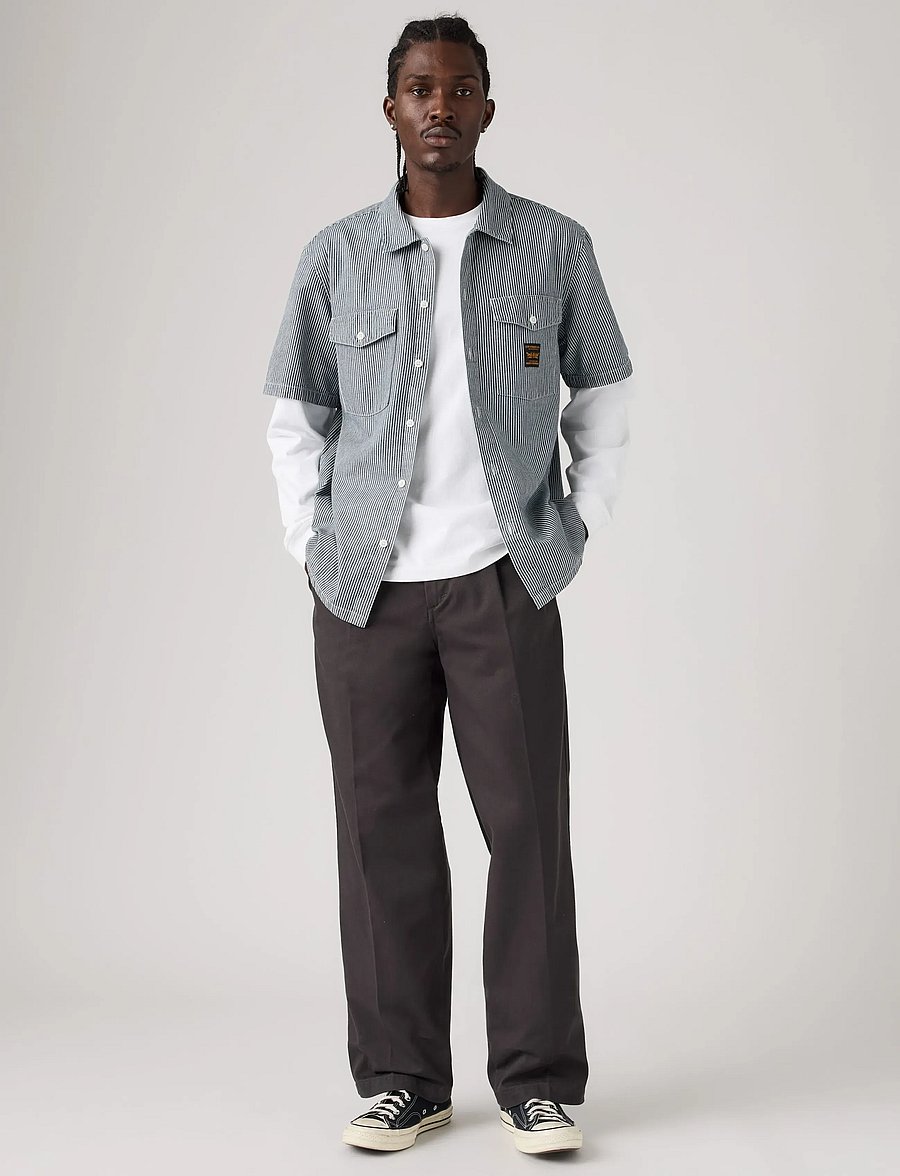 Levi's® - LOOSE PLTD WORK CHINO PITBULL - chinos - greys - 0
