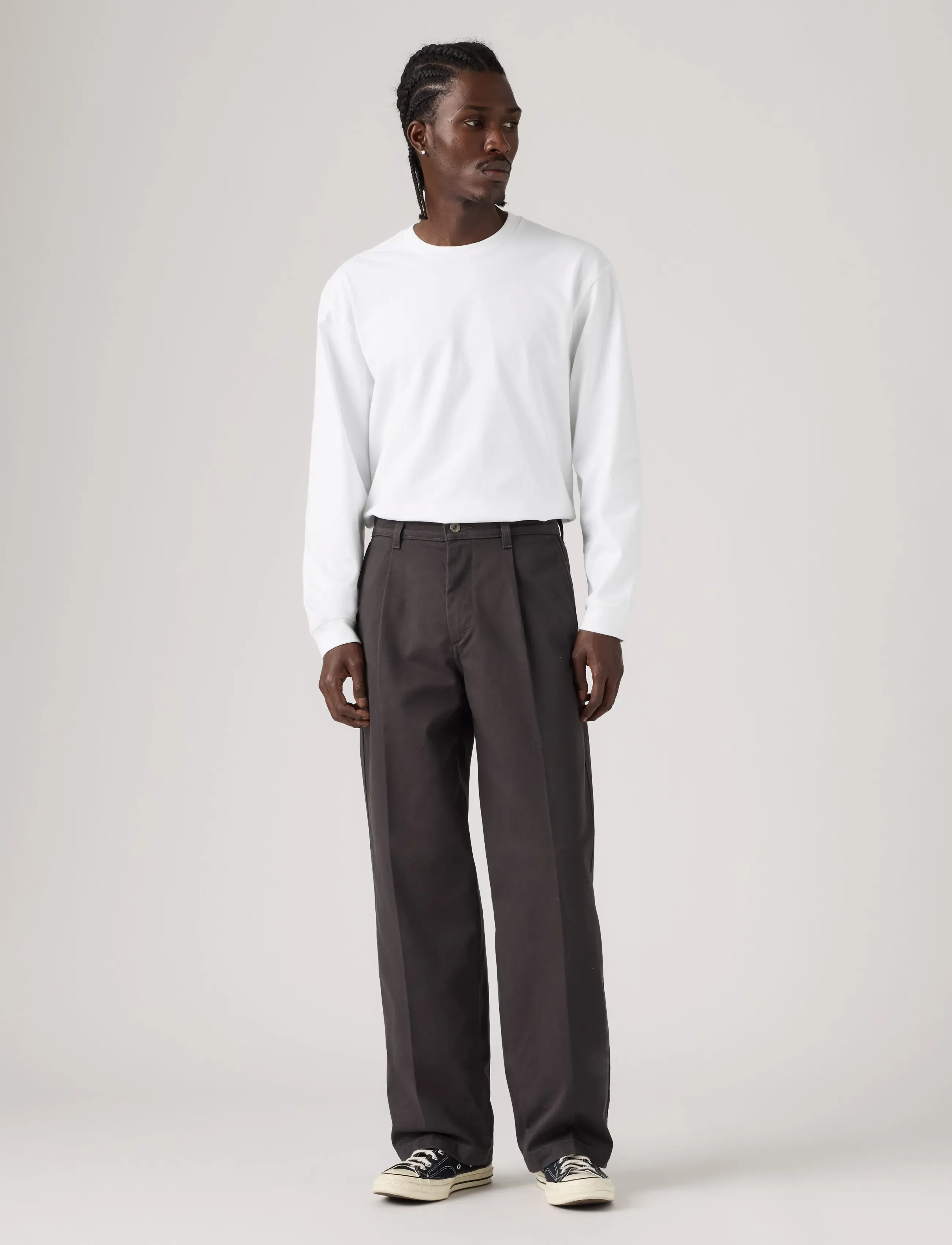 Levi's® - LOOSE PLTD WORK CHINO PITBULL - chinos - greys - 3