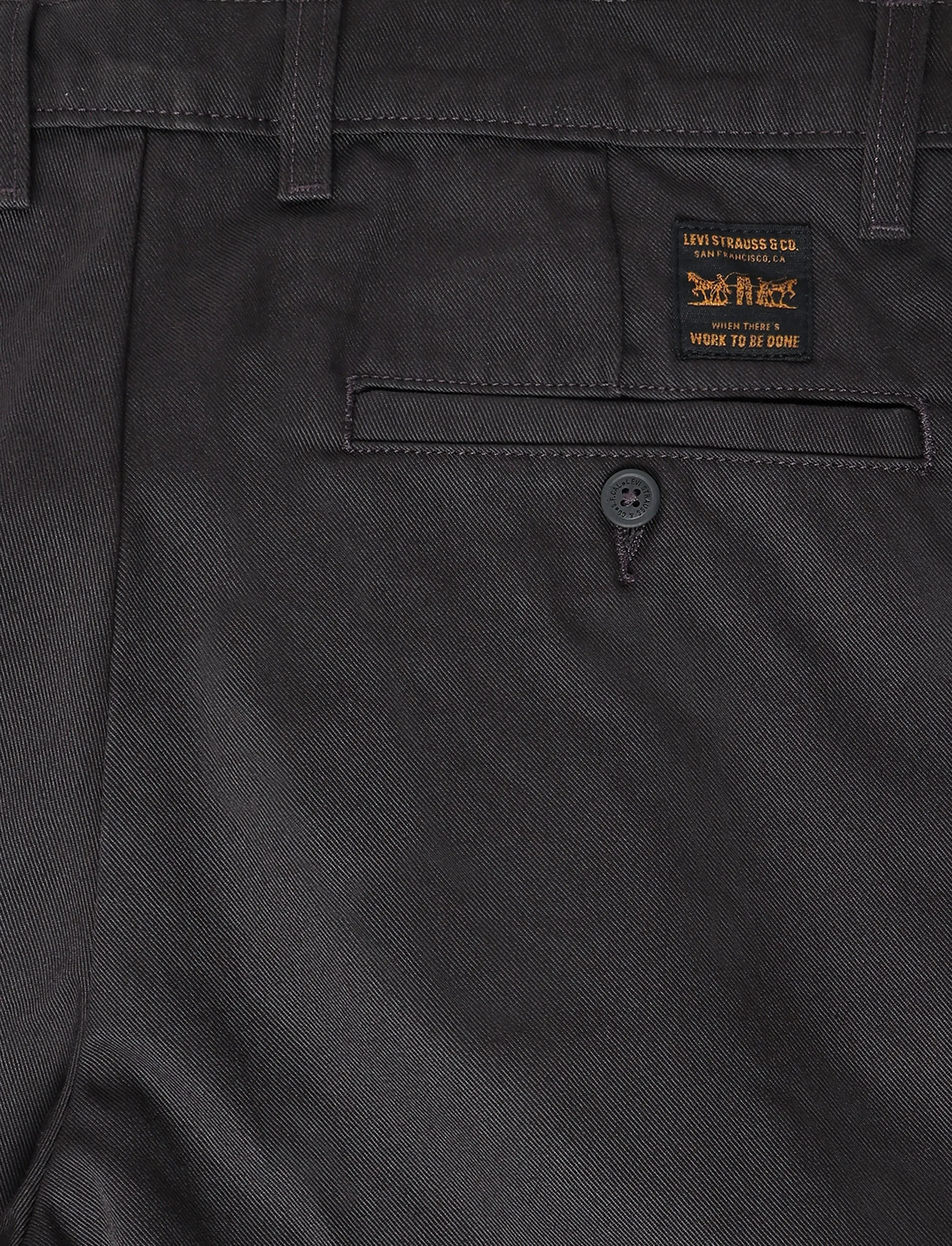 Levi's® - LOOSE PLTD WORK CHINO PITBULL - chino-püksid - greys - 4