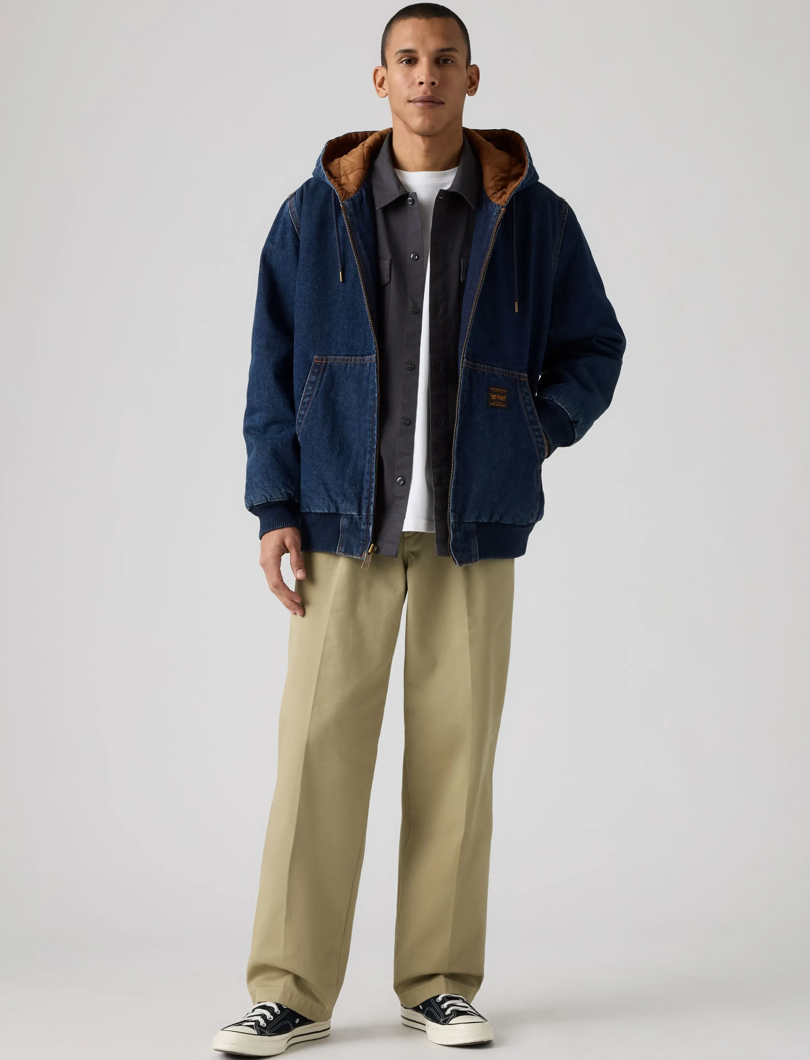 Levi's® LOOSE PLTD WORK CHINO TREE HOU - Streetwear - TANS / beige