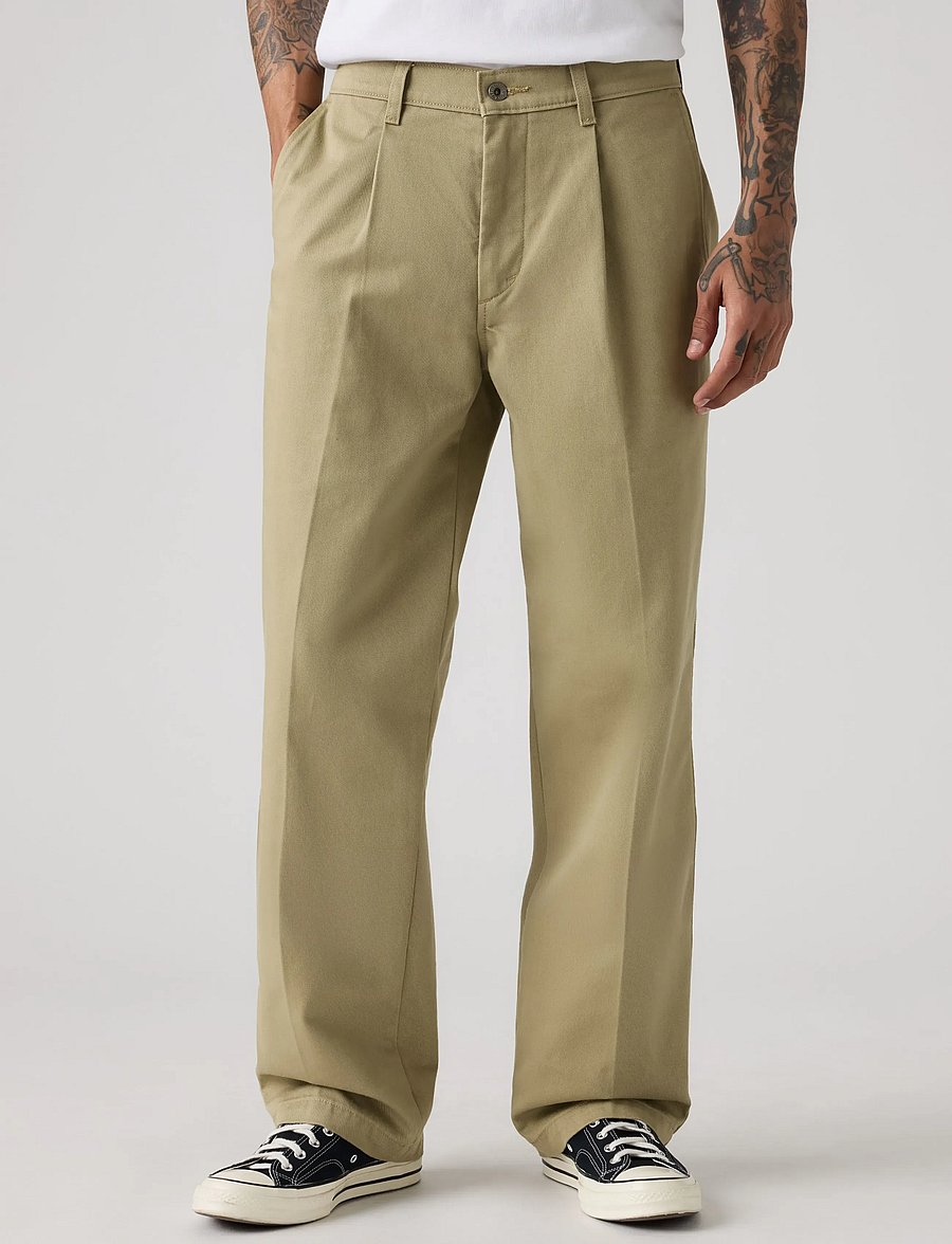 Levi's® - LOOSE PLTD WORK CHINO TREE HOU - chino's - tans - 5