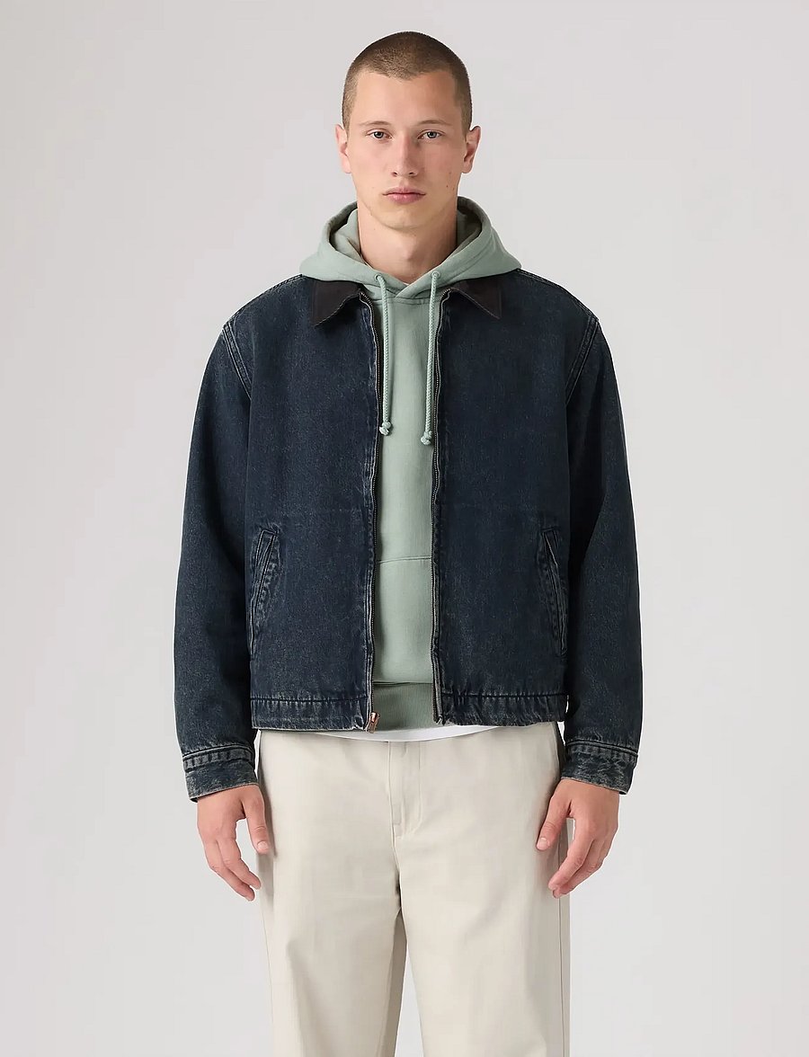 Levi's® - CASTRO FULL ZIP LINED DARK BLU - herbstjacken - blues - 4