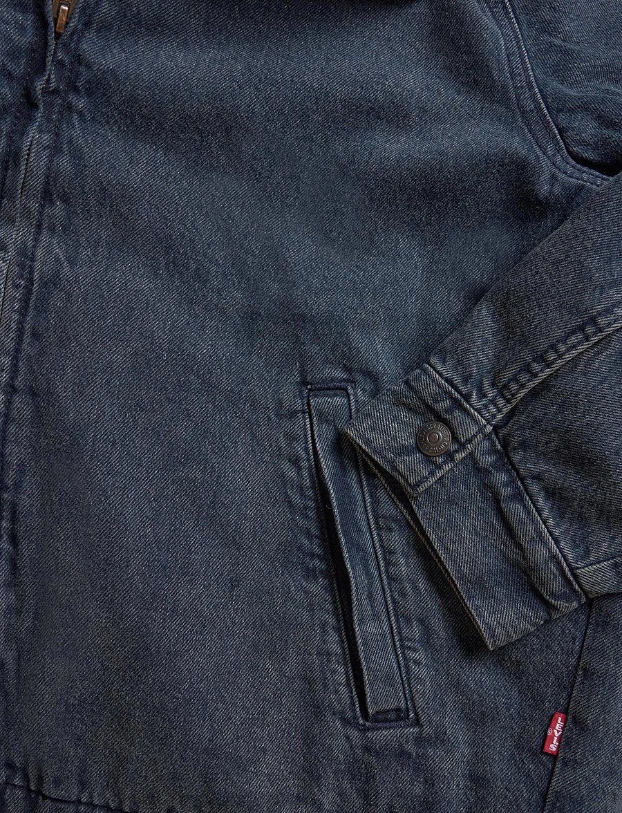 Levi's® - CASTRO FULL ZIP LINED DARK BLU - forede denimjakker - blues - 3