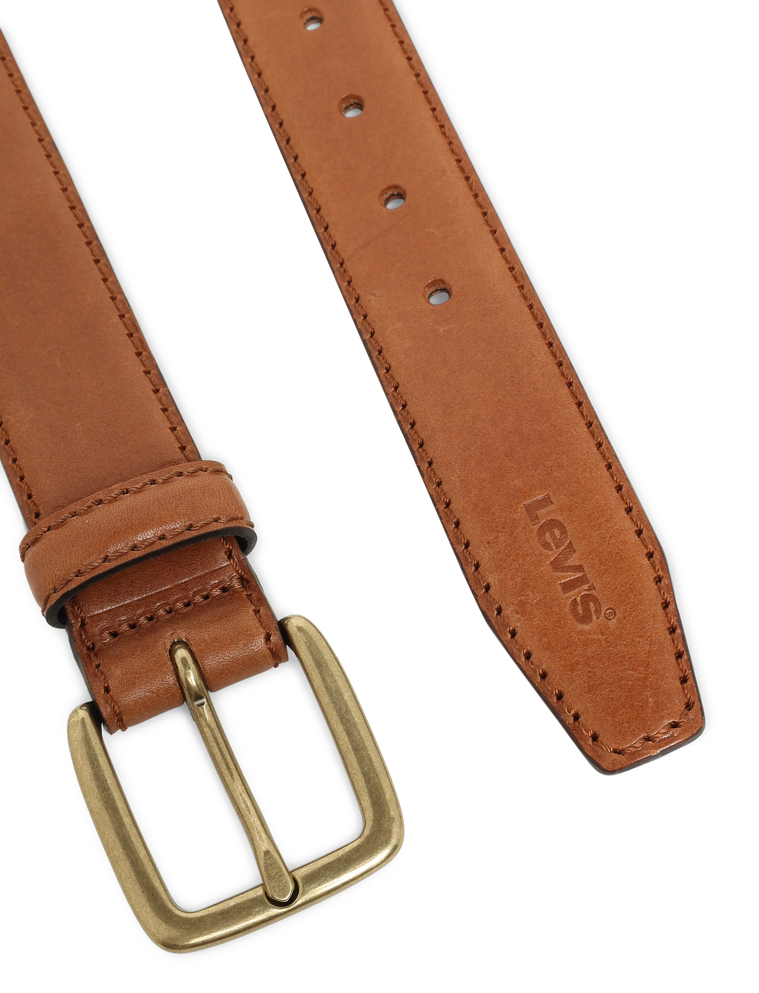 Levi's® - FINN FEATHER EDGE BELT MOCHA B - classic belts - browns - 1