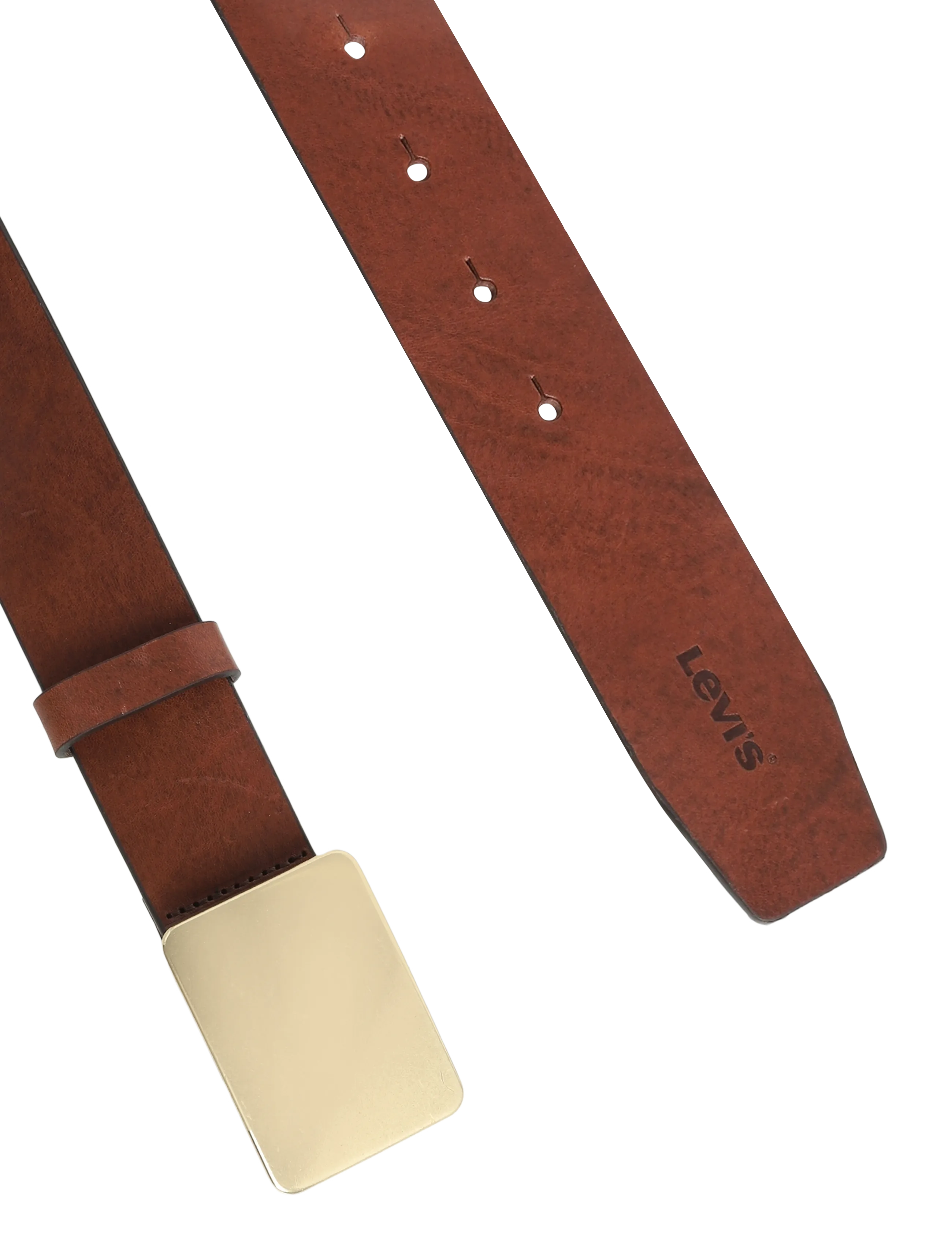 Levi's® - RYDER PLAQUE BUCKLE BELT CHOCO - klassiska skärp - browns - 1