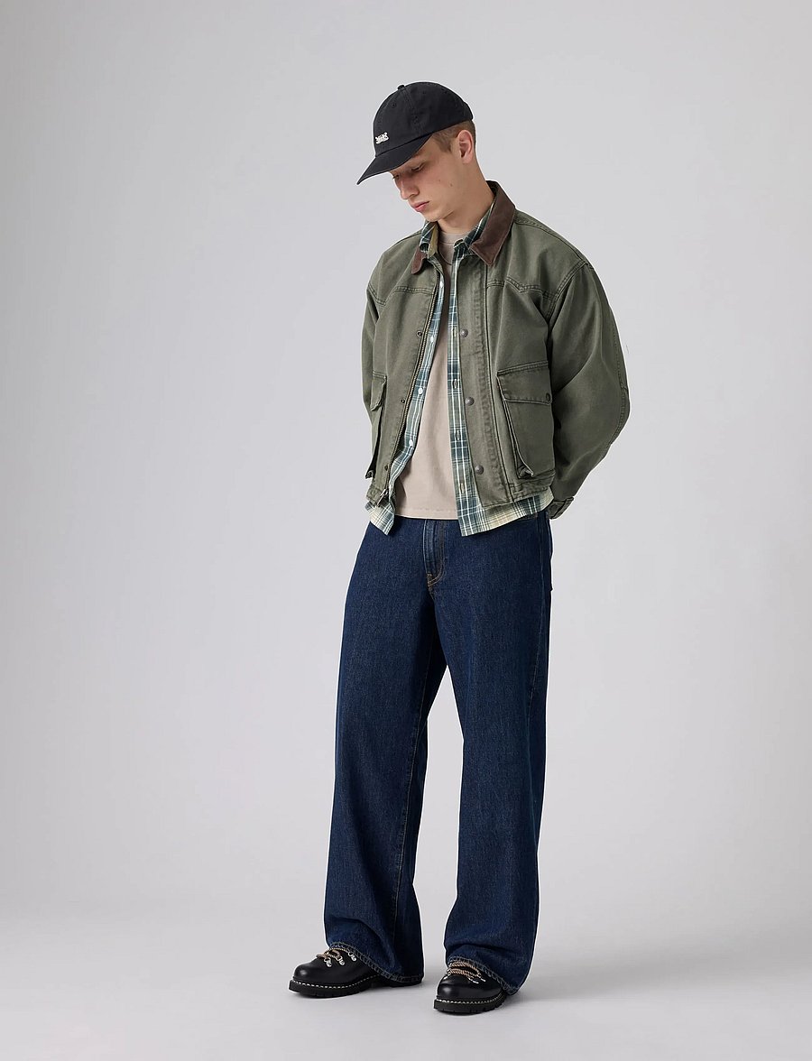 Levi's® - BAGGY WIDE LEG WISH AWAY - weite jeans - dark indigo - flat finish - 0