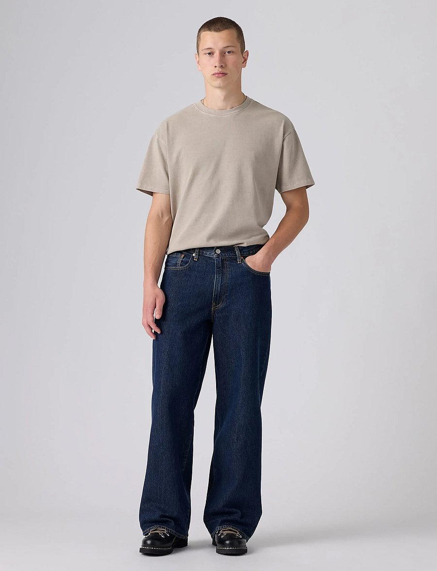 Levi's® - BAGGY WIDE LEG WISH AWAY - weite jeans - dark indigo - flat finish - 3