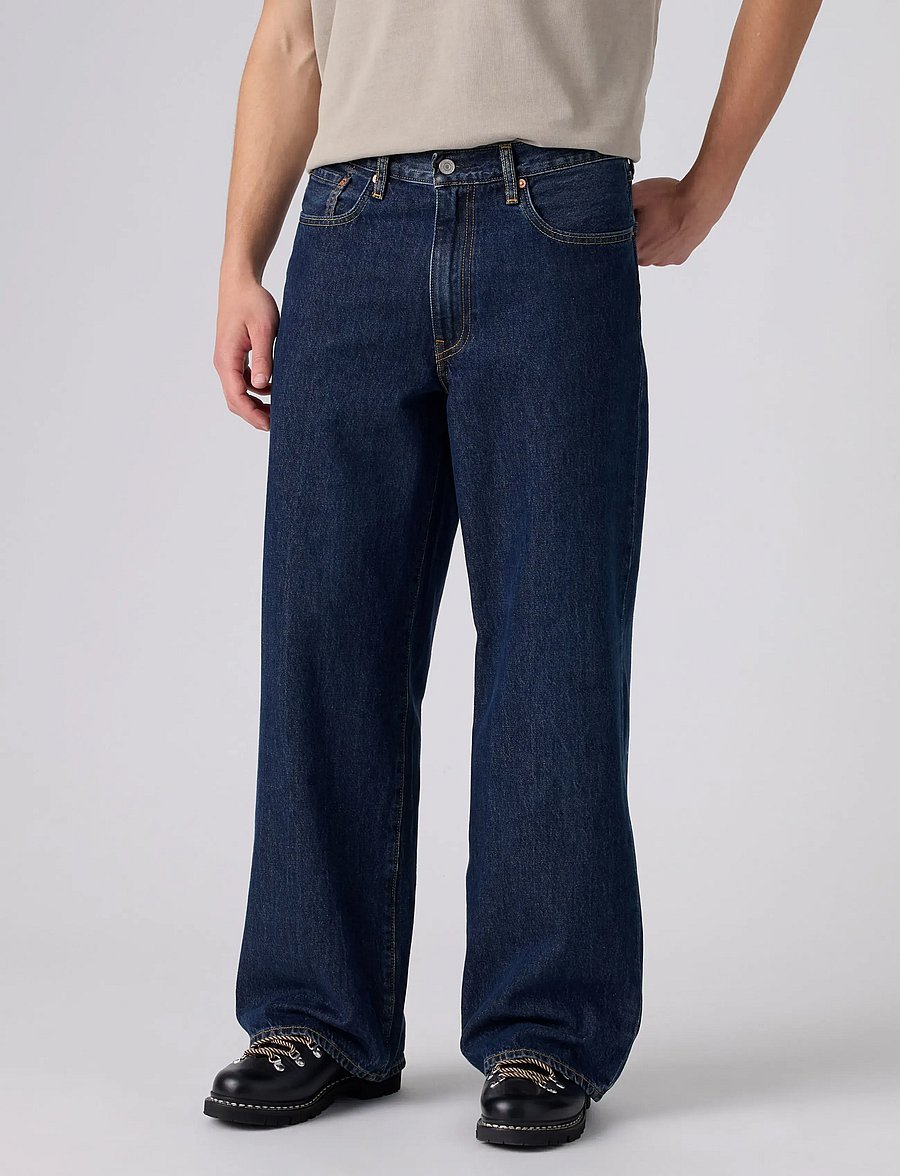 Levi's® - BAGGY WIDE LEG WISH AWAY - weite jeans - dark indigo - flat finish - 5