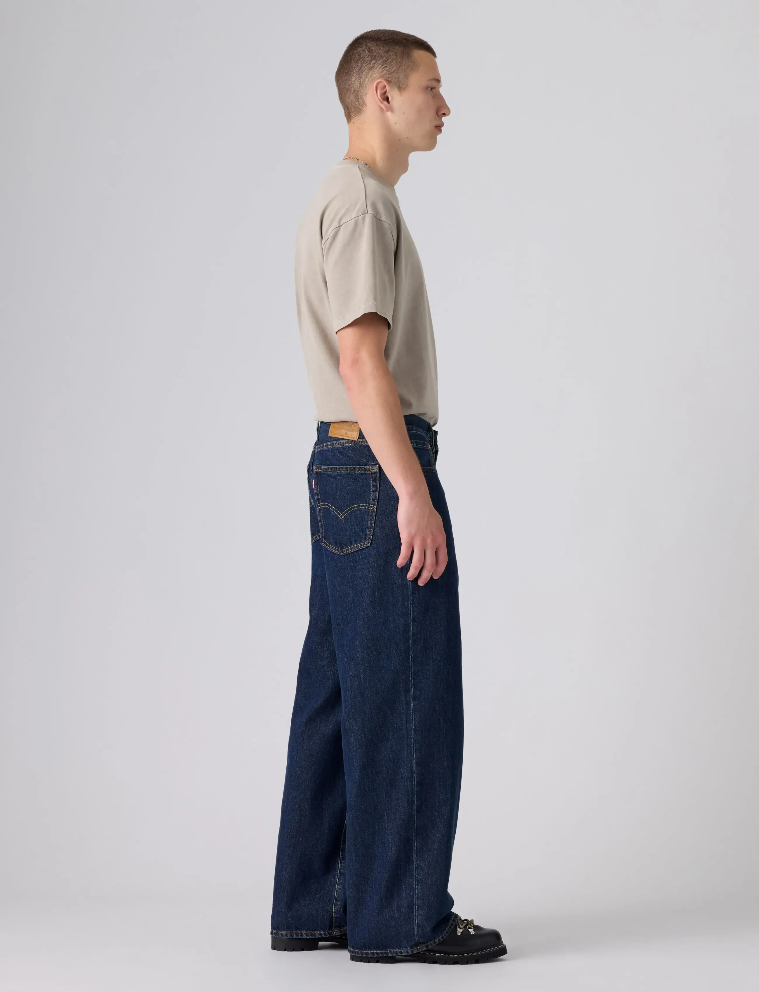 Levi's® BAGGY WIDE LEG WISH AWAY - Tänavastiil - DARK INDIGO - FLAT FINISH / navy