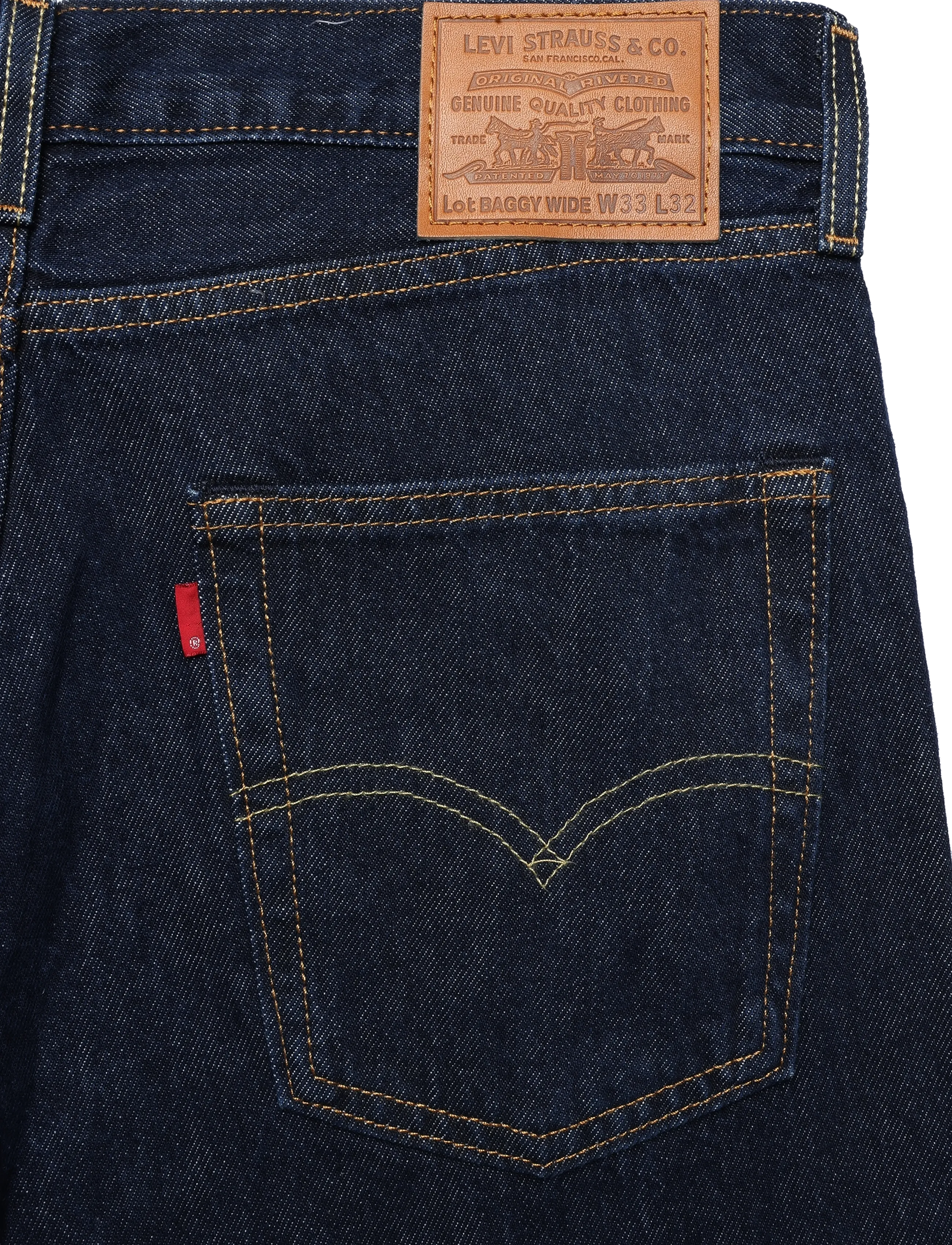 Levi's® - BAGGY WIDE LEG WISH AWAY - loose jeans - dark indigo - flat finish - 4