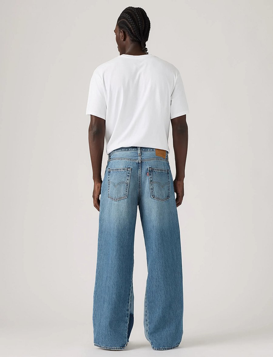 Levi's® - BAGGY WIDE LEG RAIN ALL DAY - loose jeans - med indigo - worn in - 5