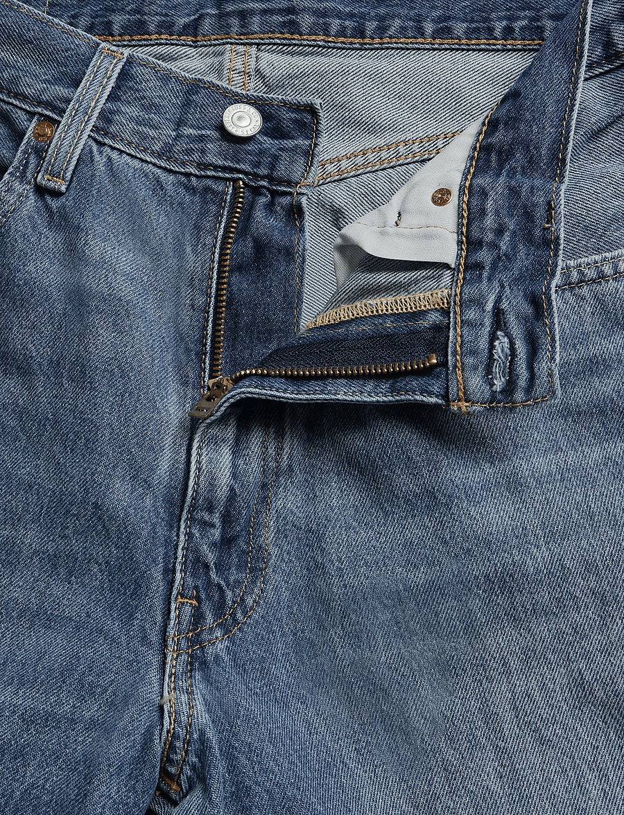 Levi's® - BAGGY WIDE LEG RAIN ALL DAY - weite jeans - med indigo - worn in - 3