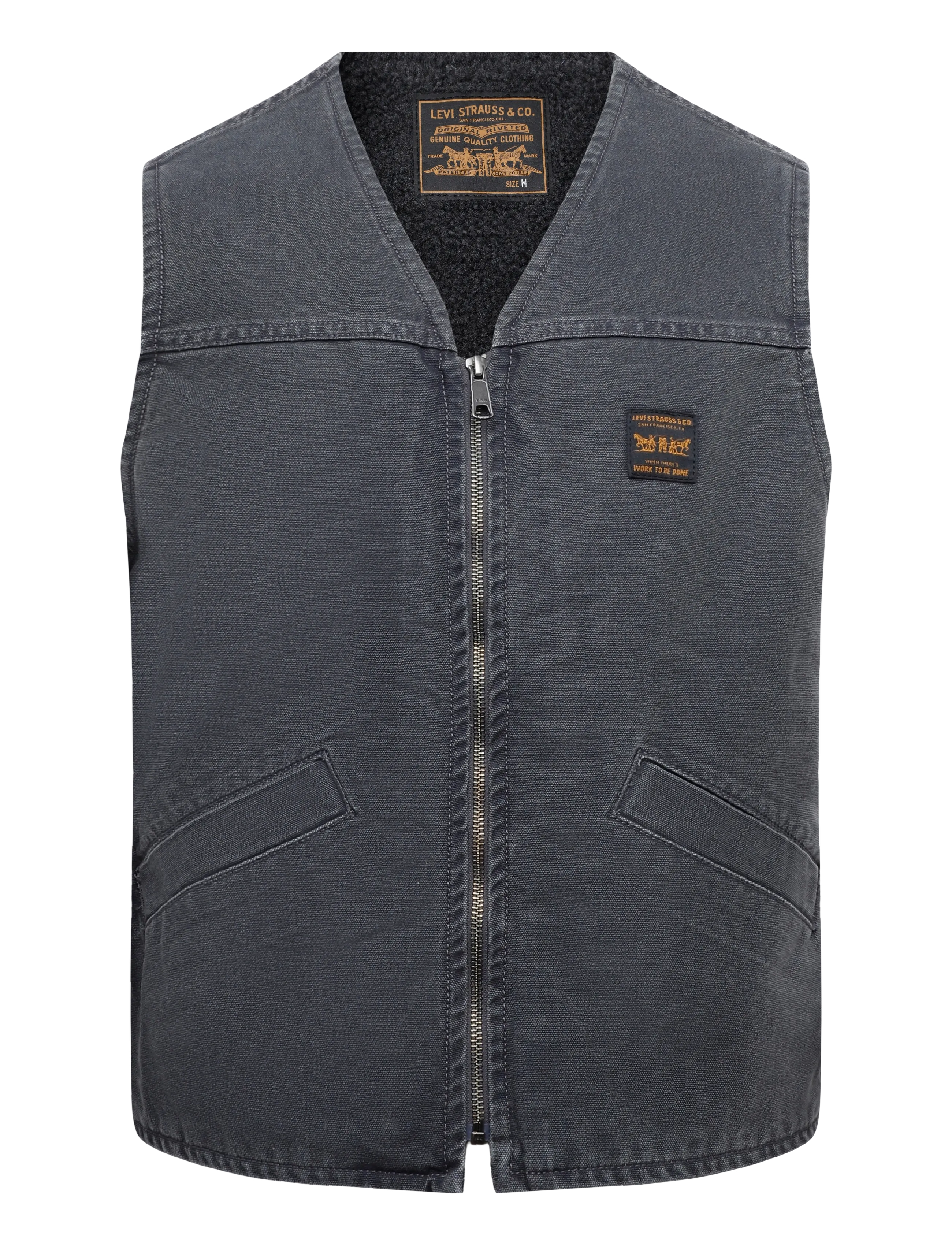 Levi's® SARATOGA VEST DUO PERISCOPE BR - Shoppa efter stil - BLACKS / black