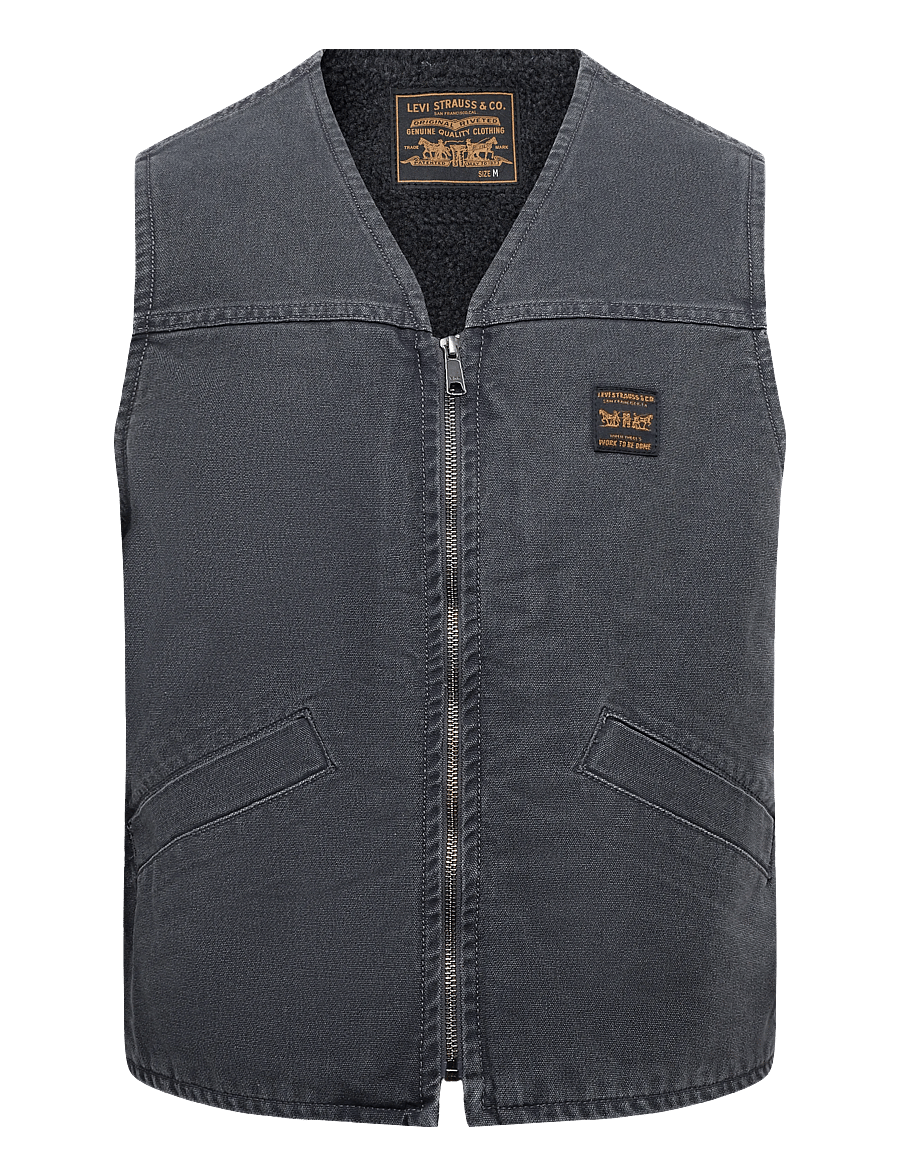 Levi's® - SARATOGA VEST DUO PERISCOPE BR - västar - blacks - 0