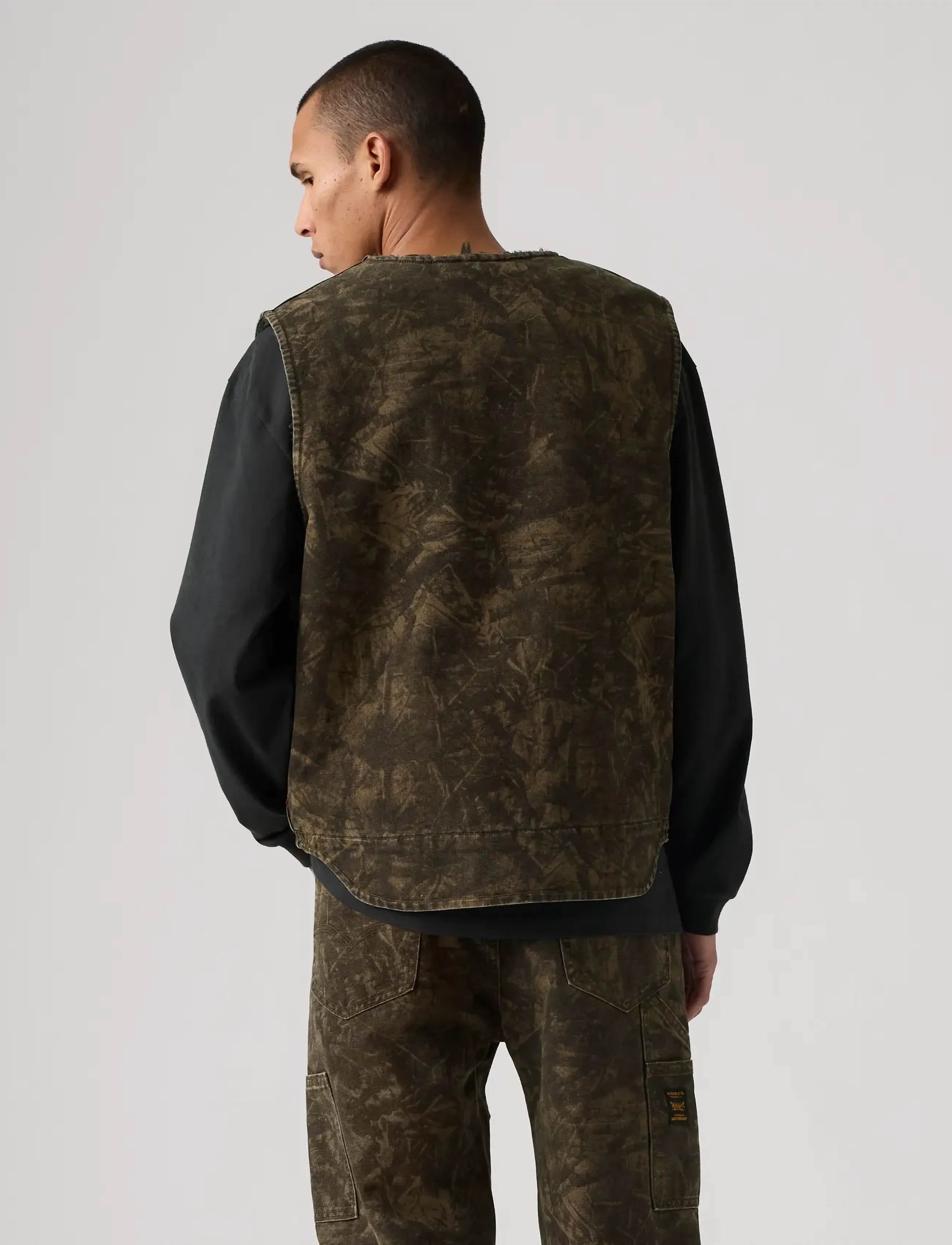 Levi's® - SARATOGA VEST RALEIGH CAMO DAR - herbstliche kleidung - greens - 5