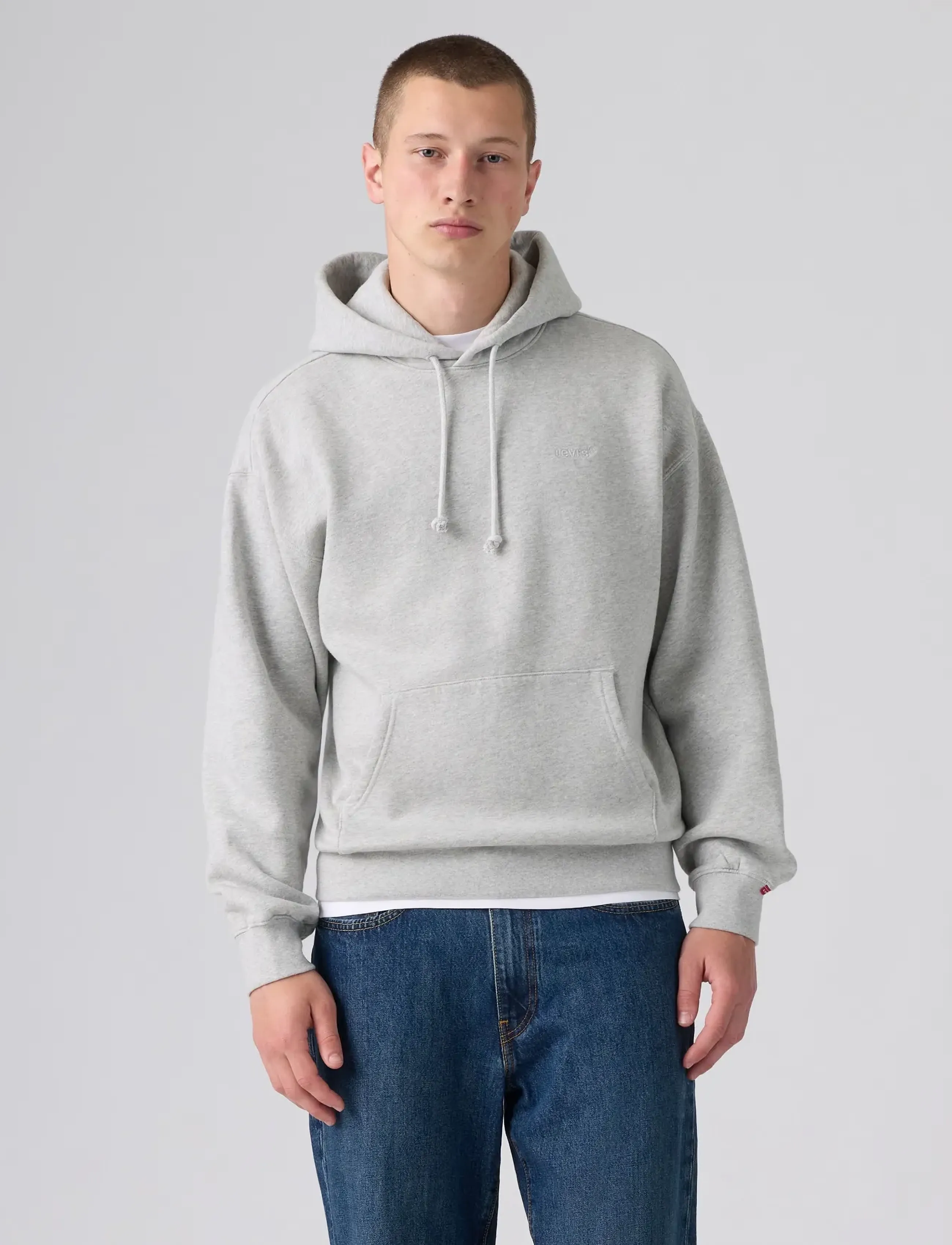 Levi's® - AUTHENTIC PO HOODIE LIGHT GRAY - hoodies - neutrals - 3