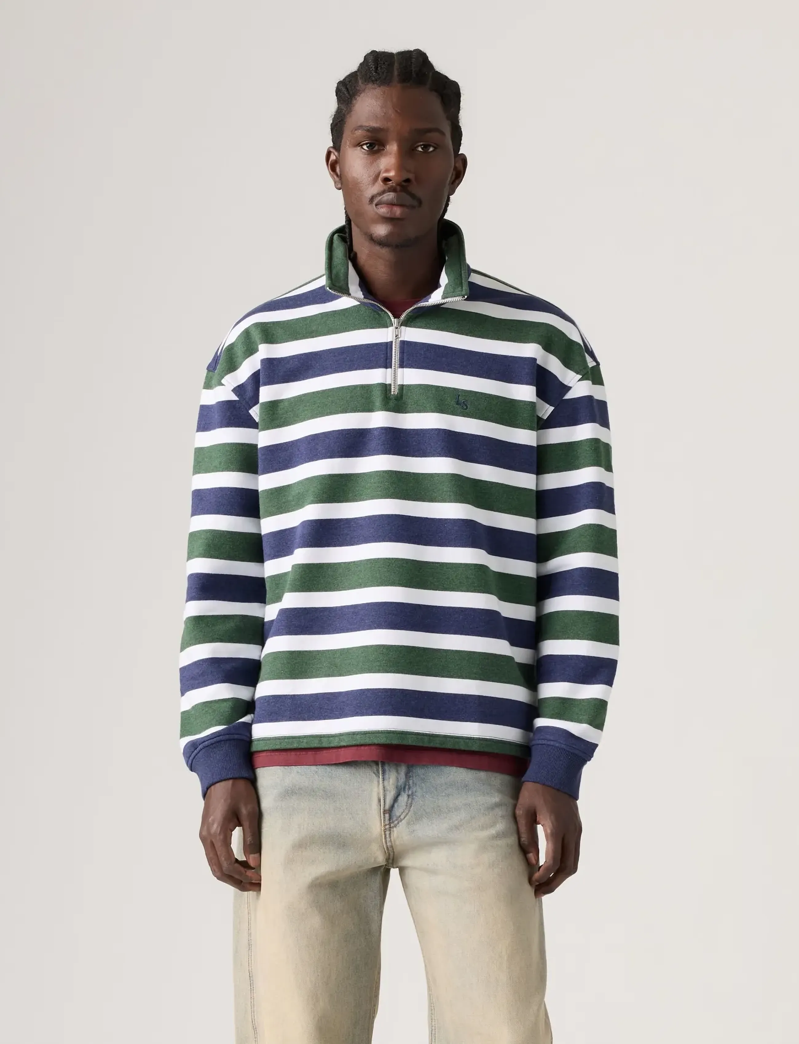 Levi's® - CAMERON 1/4 ZIP KOBY STRIPE KO - dressipluusid - multi-colorq - 4