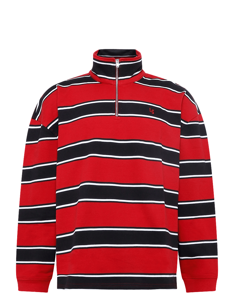 Levi's® - CAMERON 1/4 ZIP HAMERSLEY STRI - halfzip strik - reds - 0