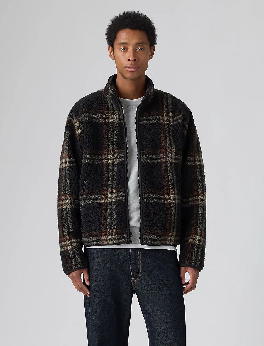 Levi's® - NOLAN SHERPA FULL ZIP VILJA WI - sügisjoped - browns - 3